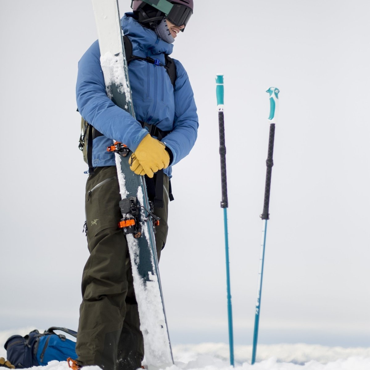 Genuine Guide Gear VIA skistaver Long Navy 115-145cm aluminium