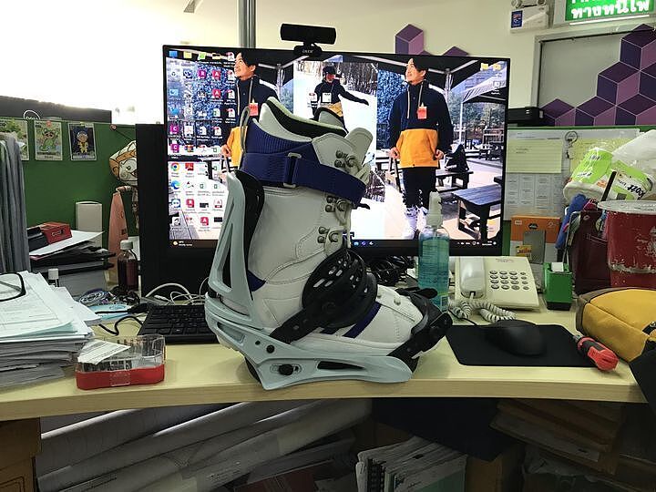 Burton Genesis binding herre Svart med stropper