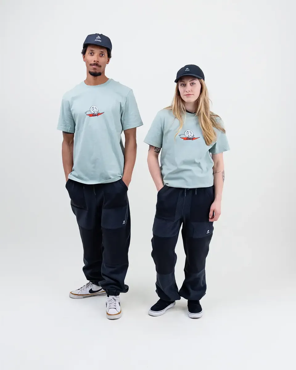 Jones Graphic Organic Cotton t-skjorte arctic blue økologisk
