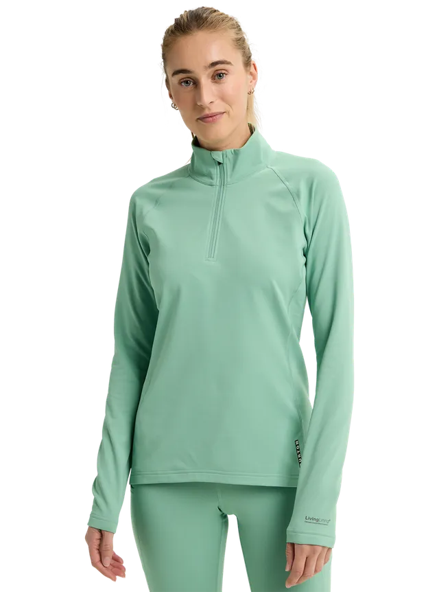 Burton Heavyweight X Base Layer Quarter-Zip genser dame True Black