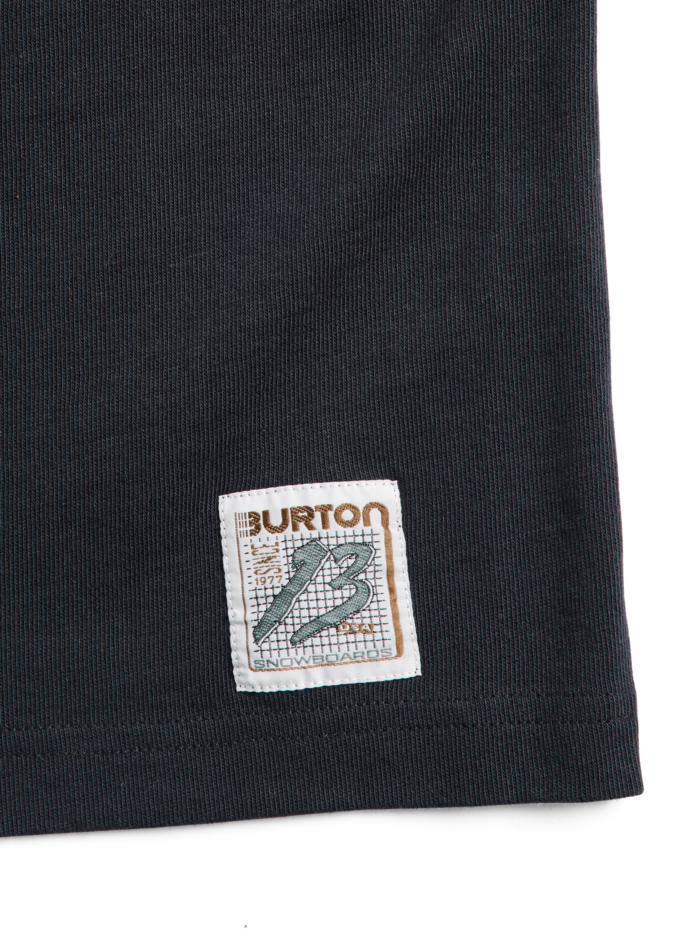 Burton Standard Tee t-skjorte herre true black økologisk