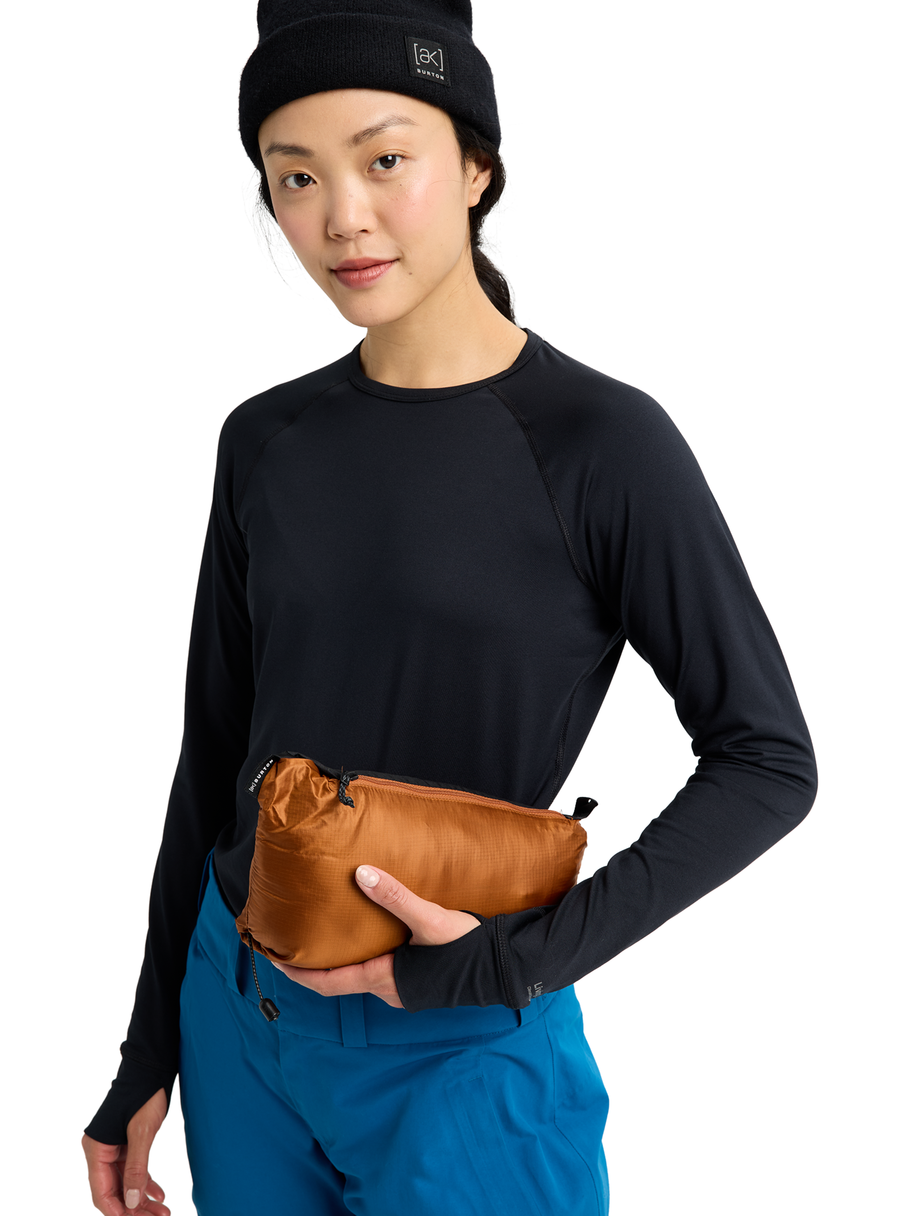 Burton [ak] Baker dunjakke dame Soft Sage med hette