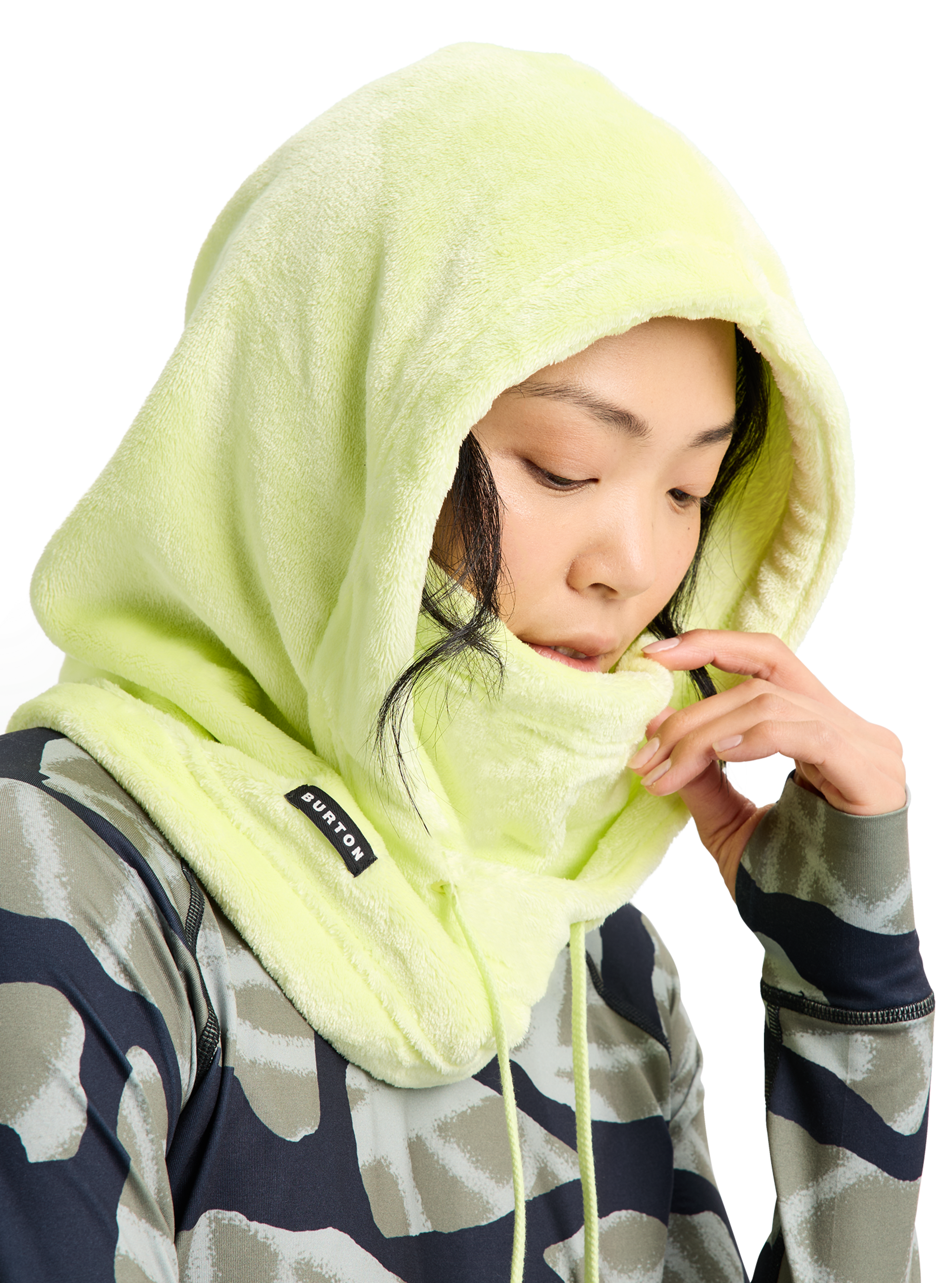 Burton Cora Hood fleecehette Glow Yellow Green