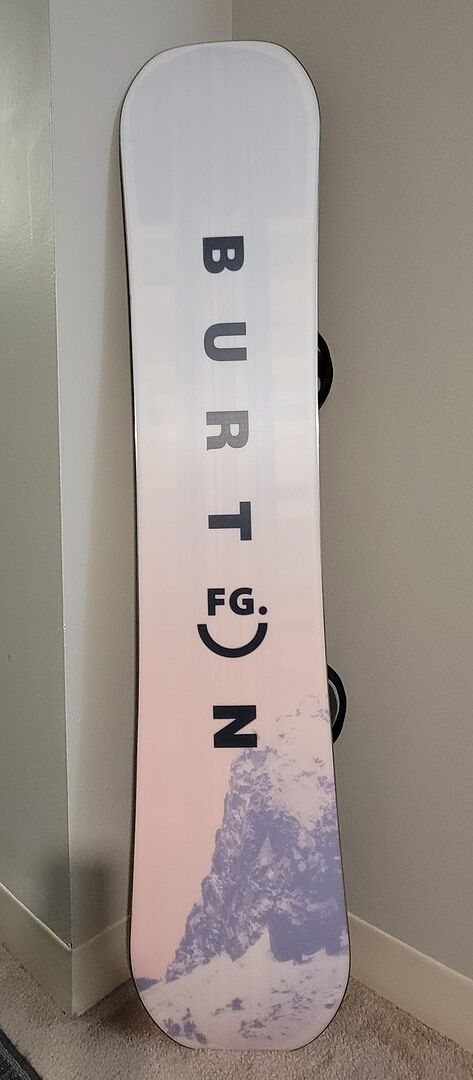 Burton Feelgood Flying V snowboard dame First Tracks 149 pudder