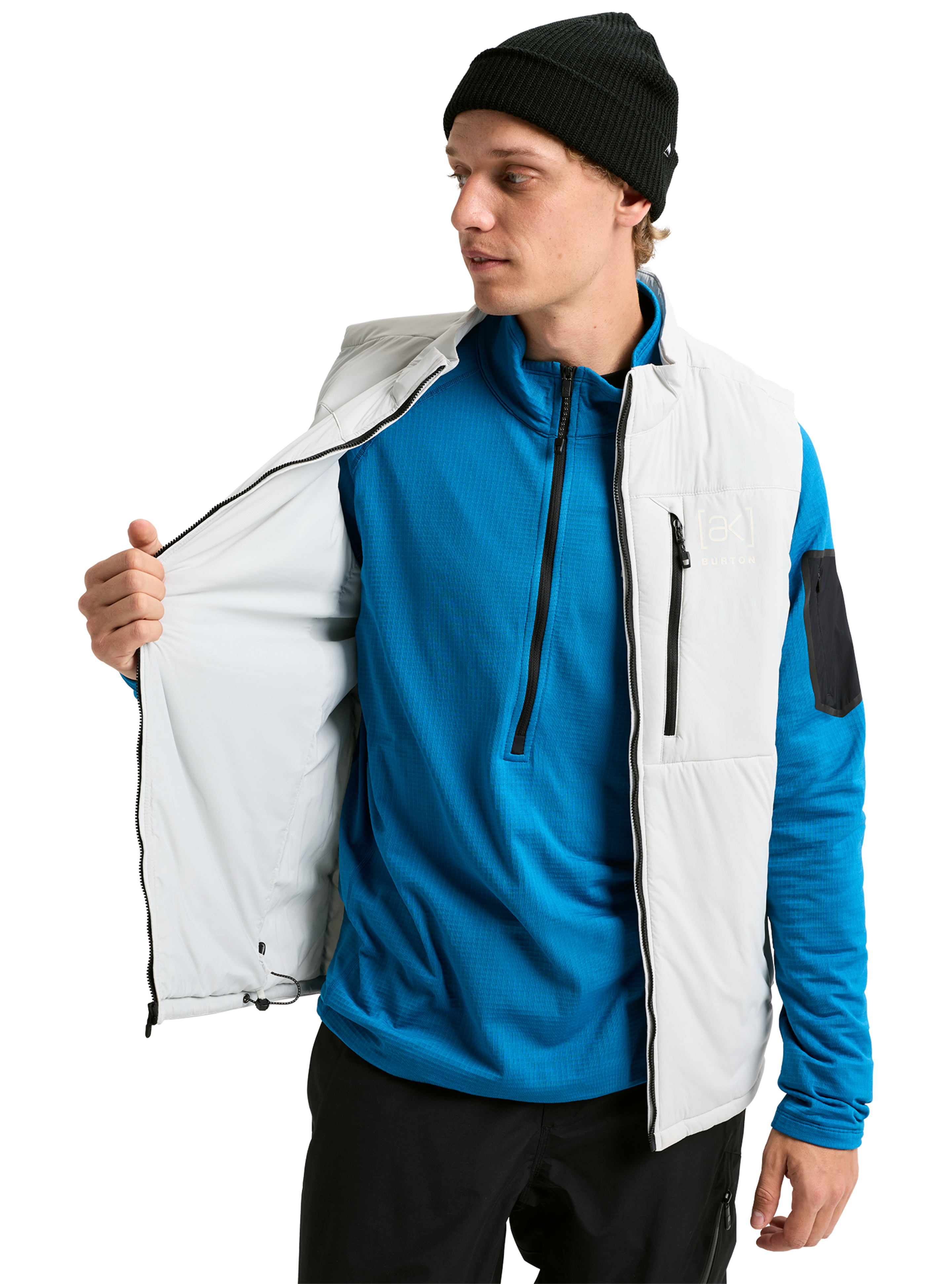 Burton [ak] Helium vest herre Gray Cloud isolert