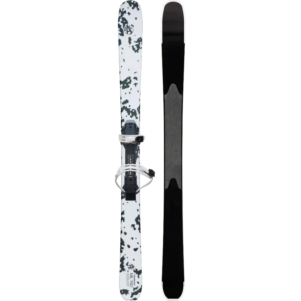 OAC MIL 160 ski 160 cm med binding stålkanter