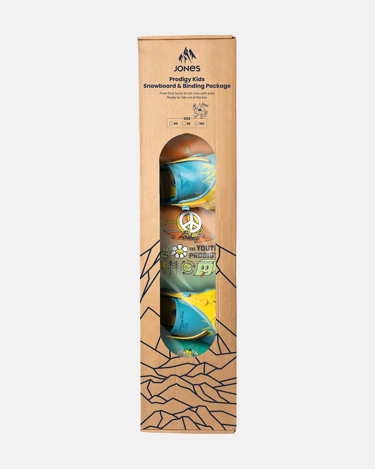 Jones Prodigy snowboardpakke barn brett+binding