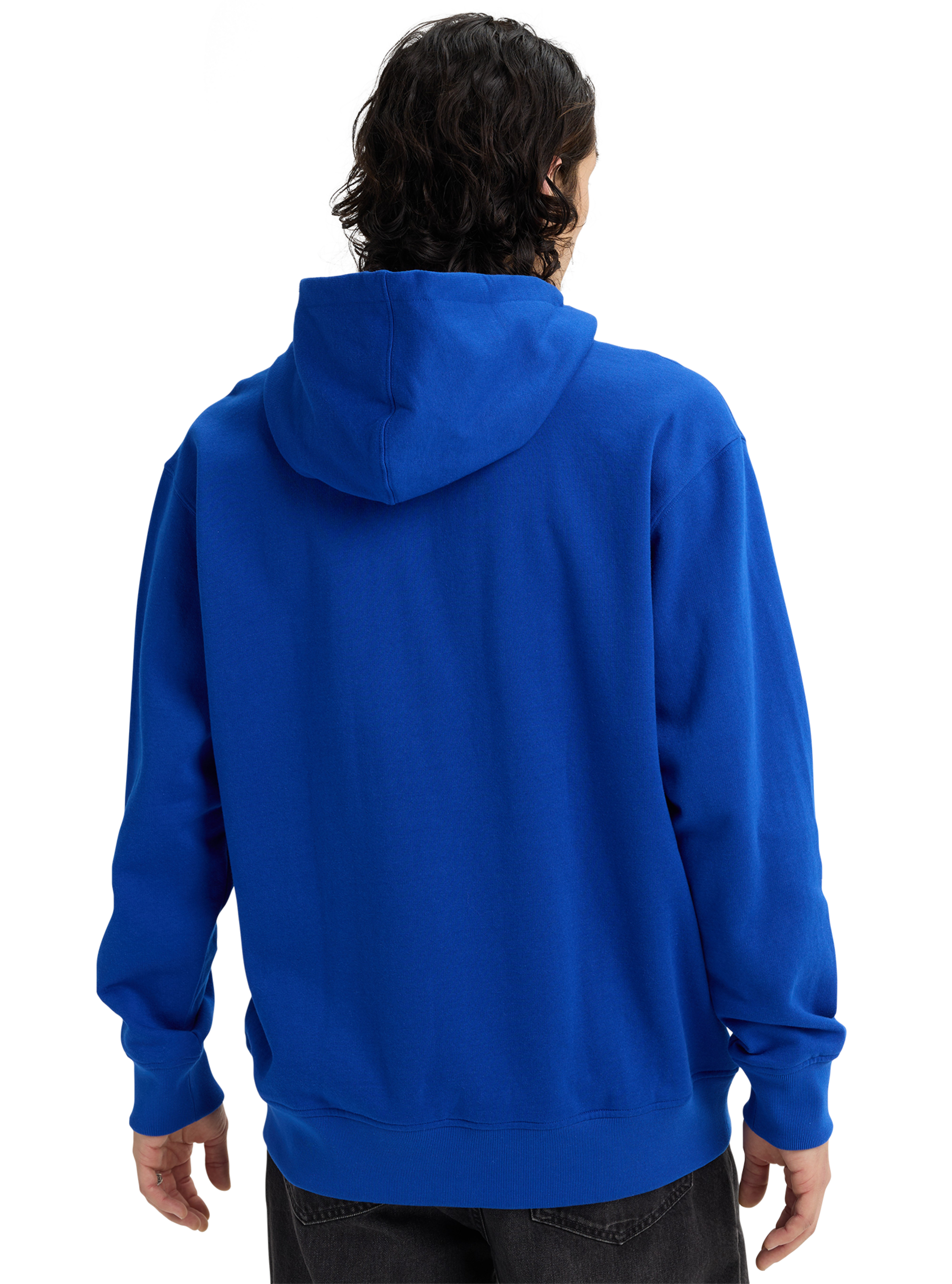 Burton Mountain Pullover hettegenser Jake Blue økologisk bomull