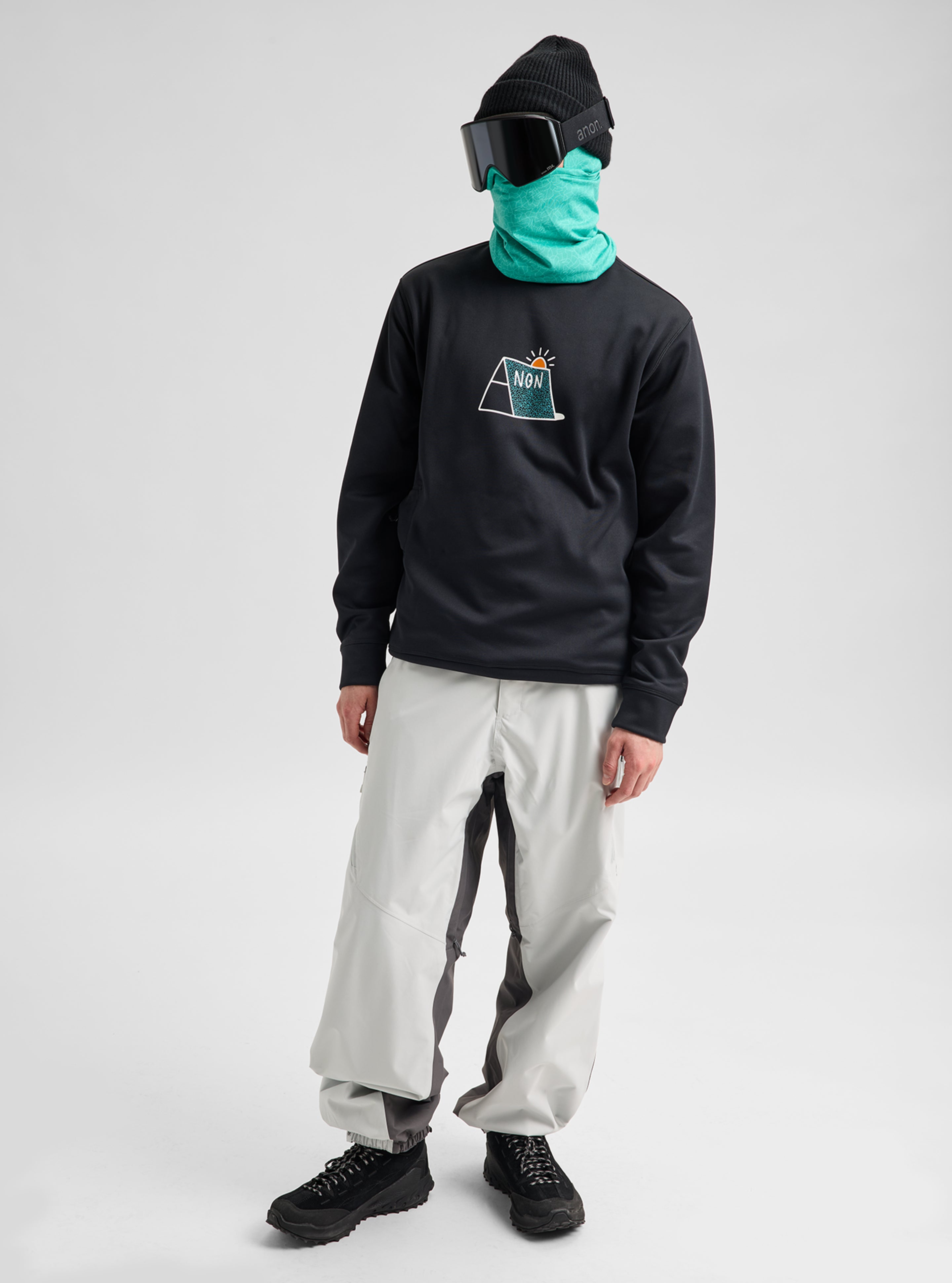 Anon MFI Crewneck genser LB Marine Crackle Beaufort