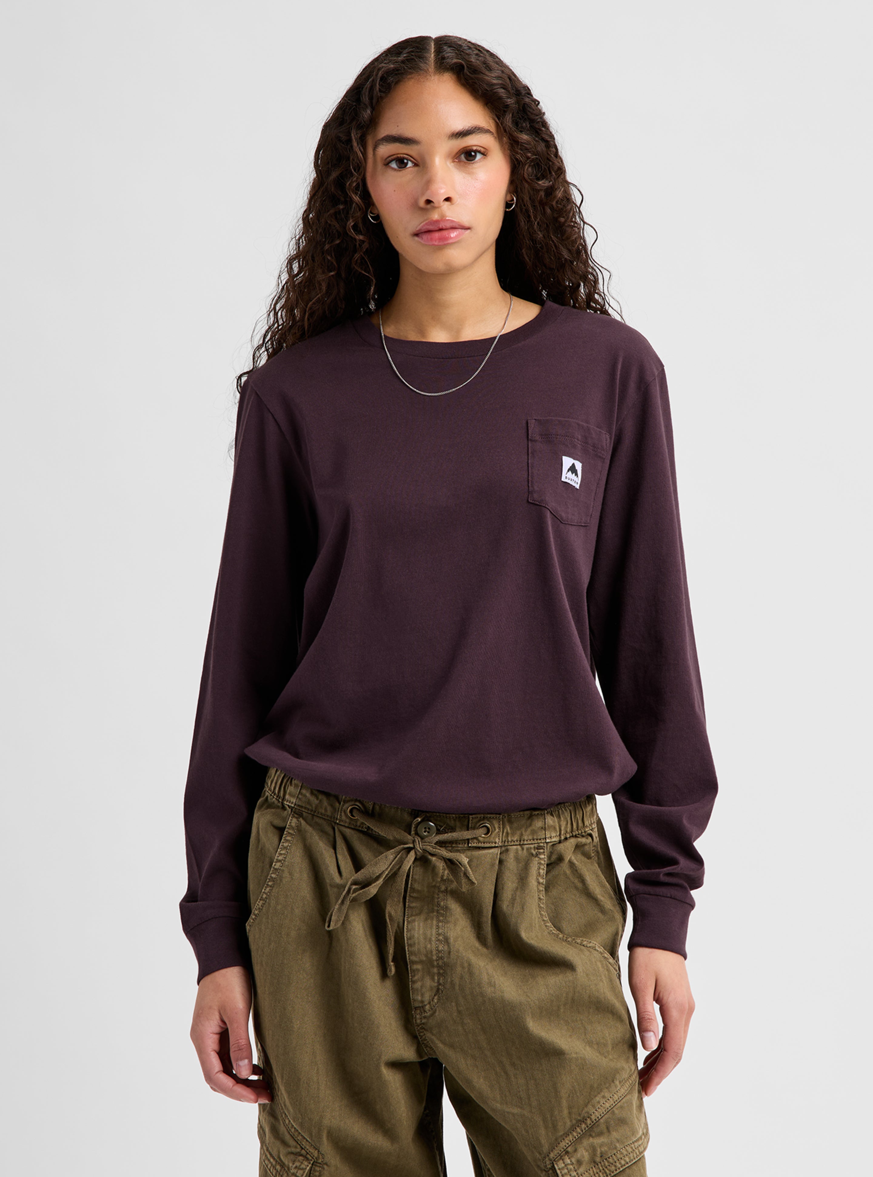 Burton Colfax langermet t-skjorte Bear Hug Brown bomull