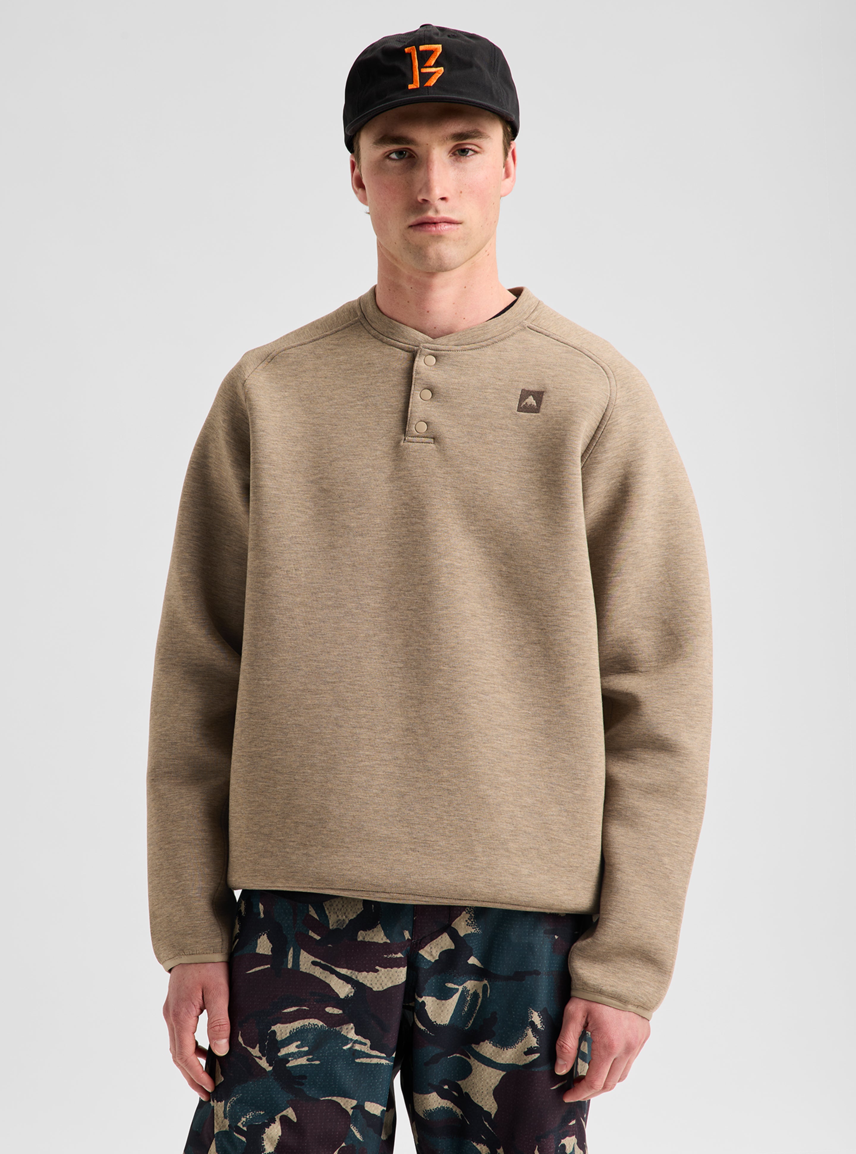 Burton SpaceCloud henleygenser Summit Taupe Heather Tencel