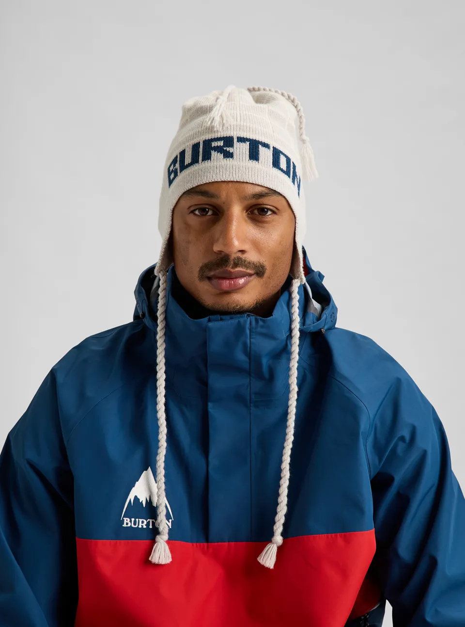 Burton 50th 80's Earflap lue Gray Heather retro