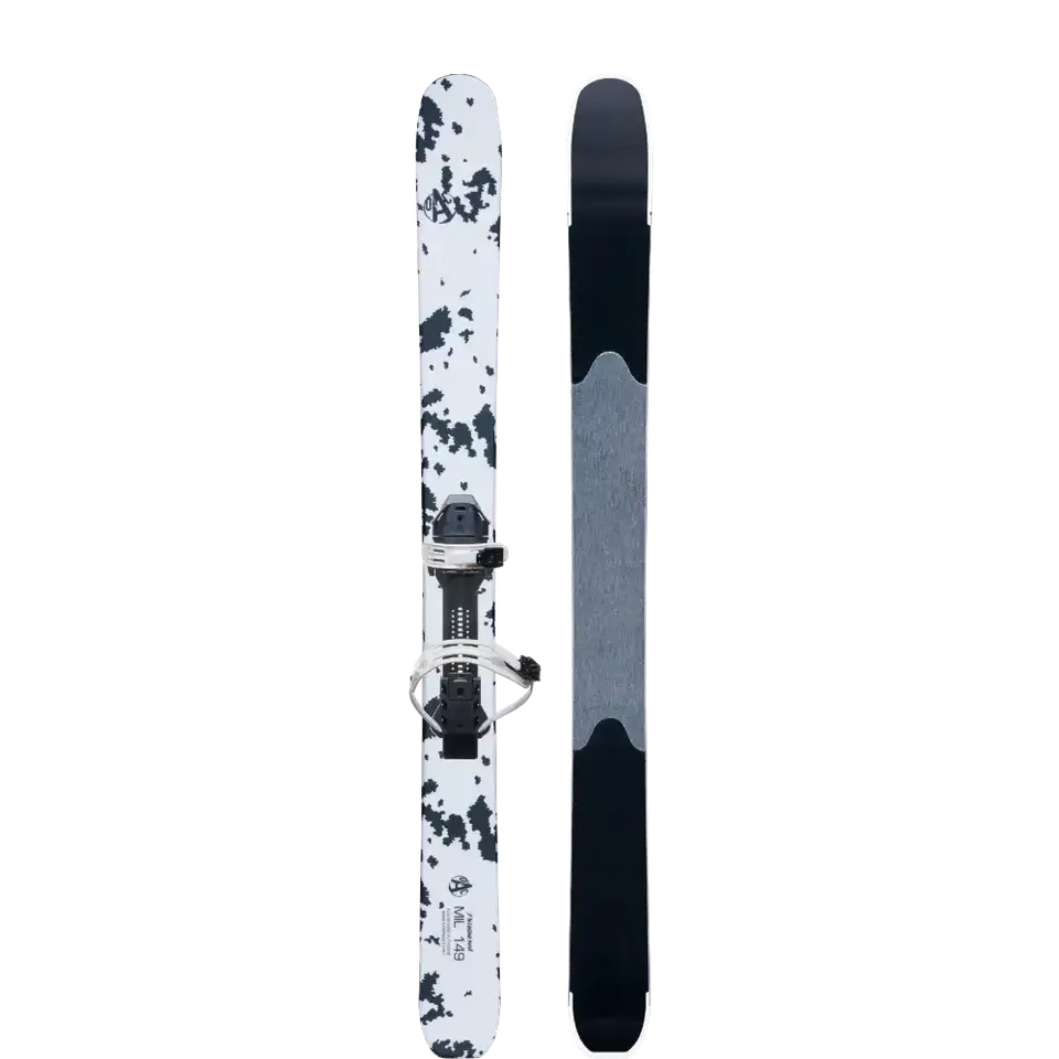 OAC MIL 149 ski 149 cm med binding stålkanter