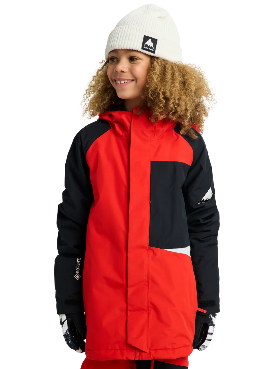 Burton Powline Gore-Tex 2L barnejakke flame scarlet XS vanntett