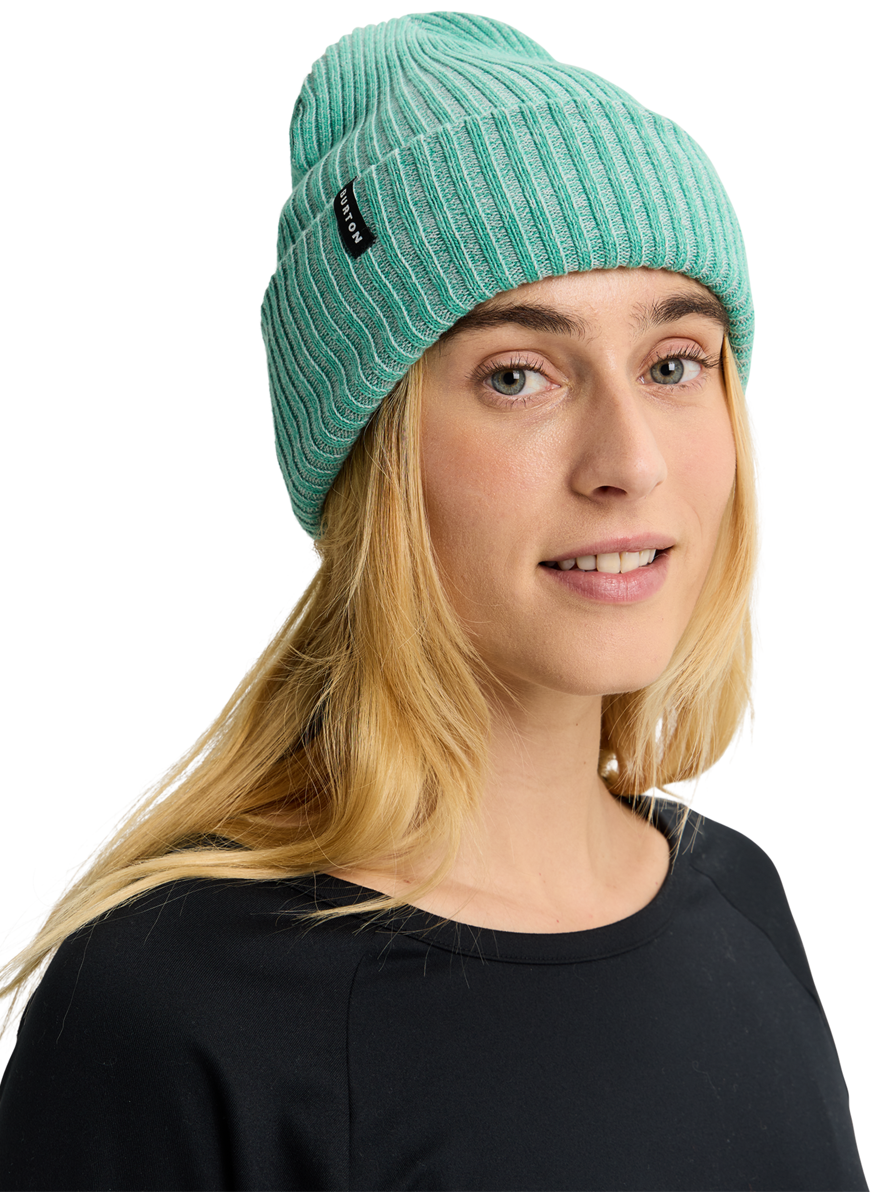 Burton Recycled Rib lue True Black ribbestrikket
