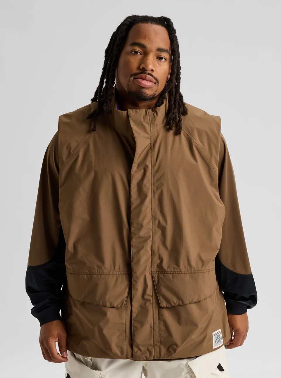 Burton Reversible Insulated vest Earth Ship Brown vendbar