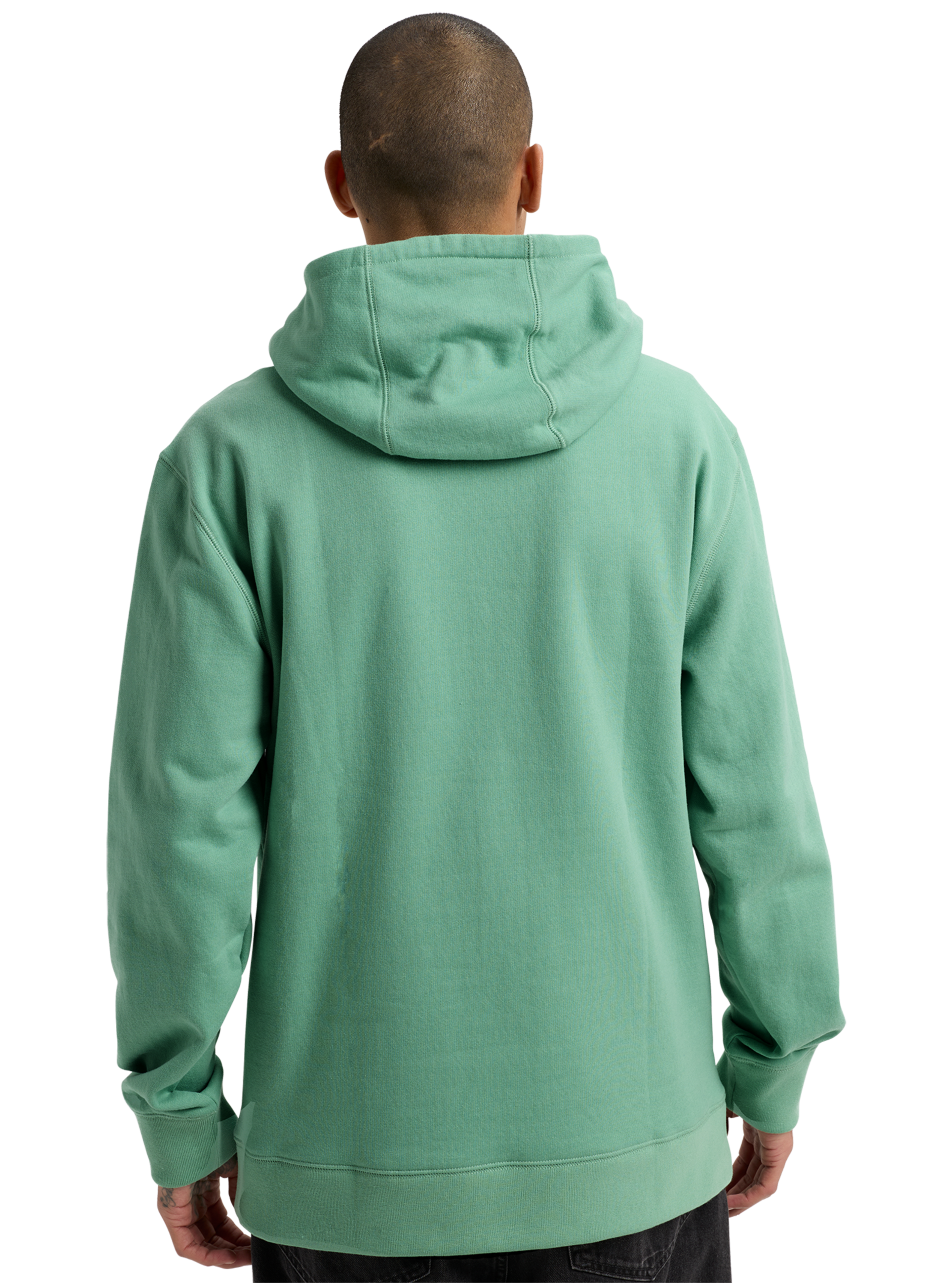 Anon Pullover hettegenser soft sage økologisk bomull