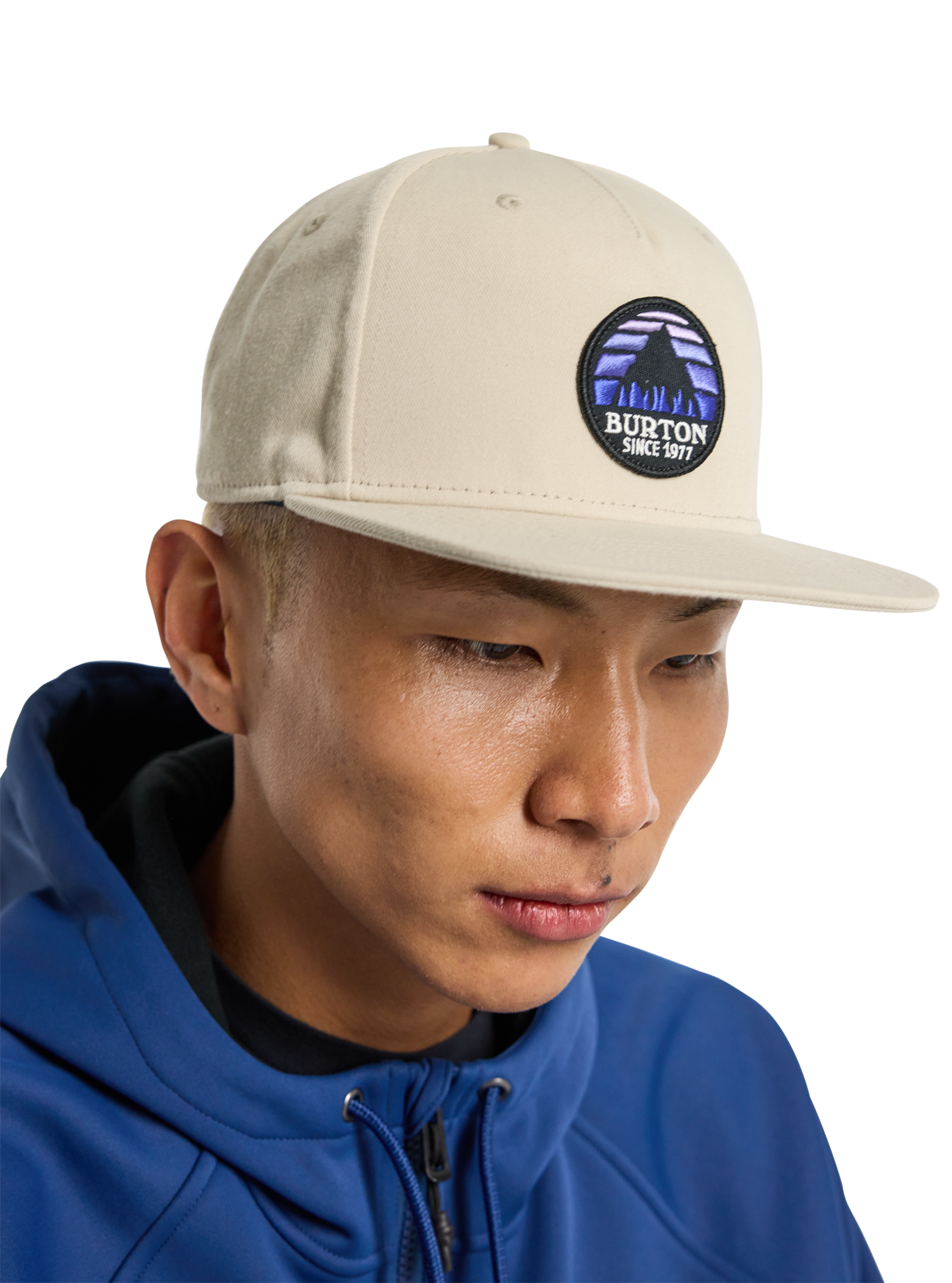 Burton Underhill Hat caps Summit Taupe brodert solnedgang
