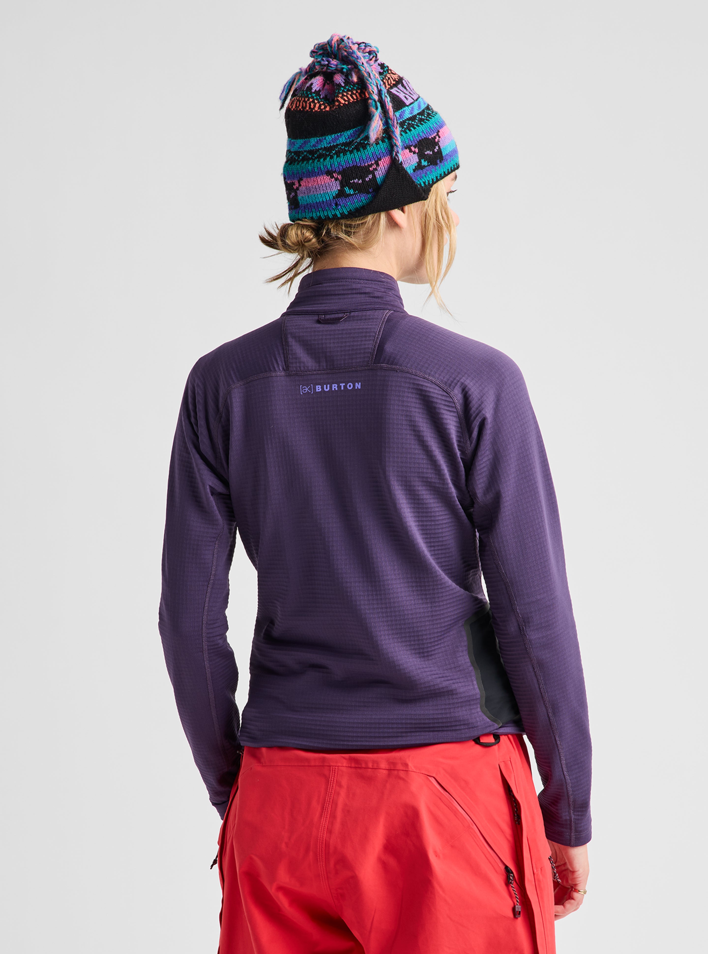 Burton [ak] Helium Grid fleece dame True Black