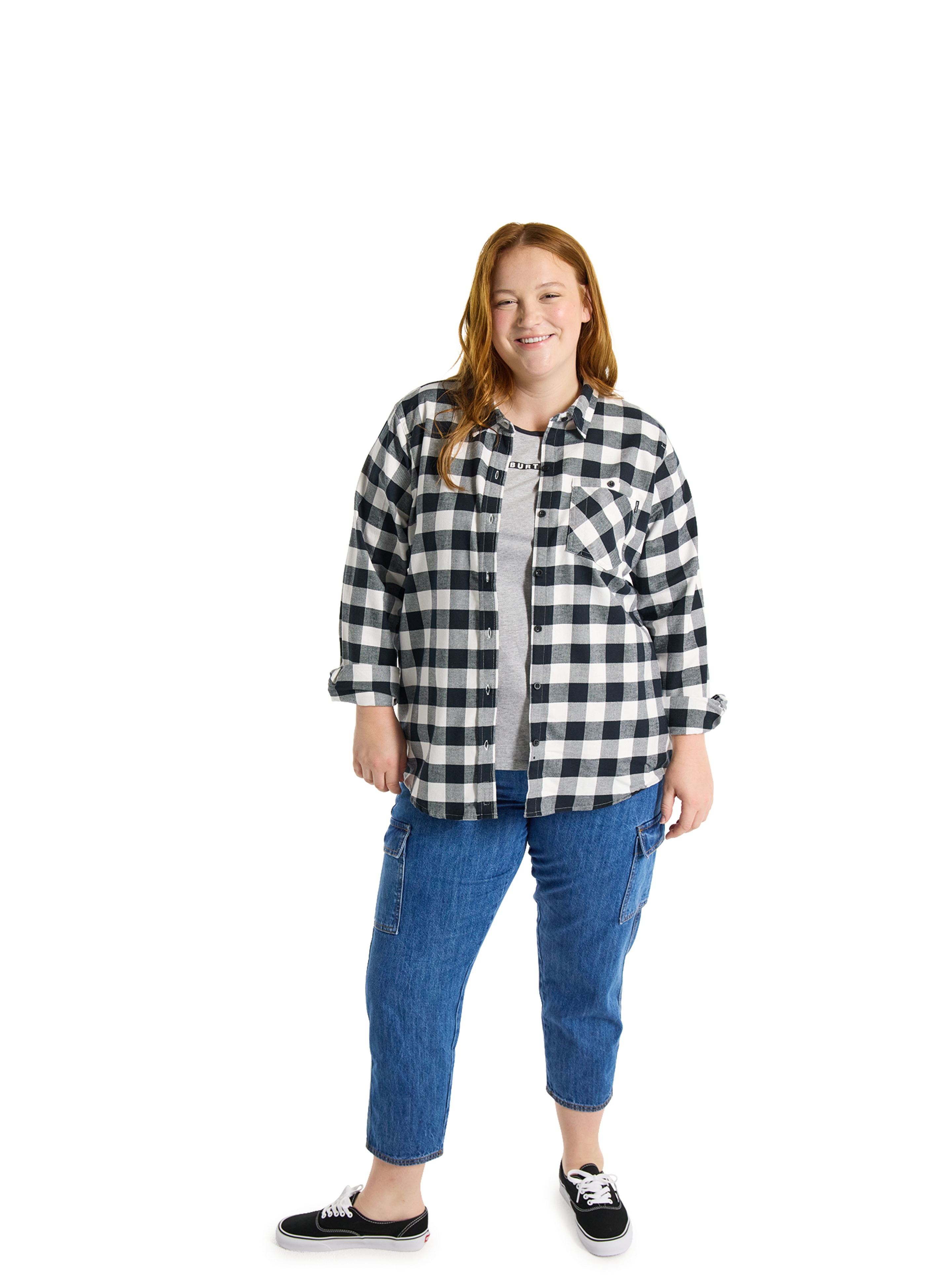 Burton Favorite flanellskjorte dame grønn M – rutete