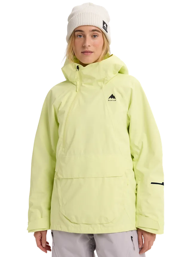 Burton Reserve 2L Relaxed Anorak skalljakke dame gul