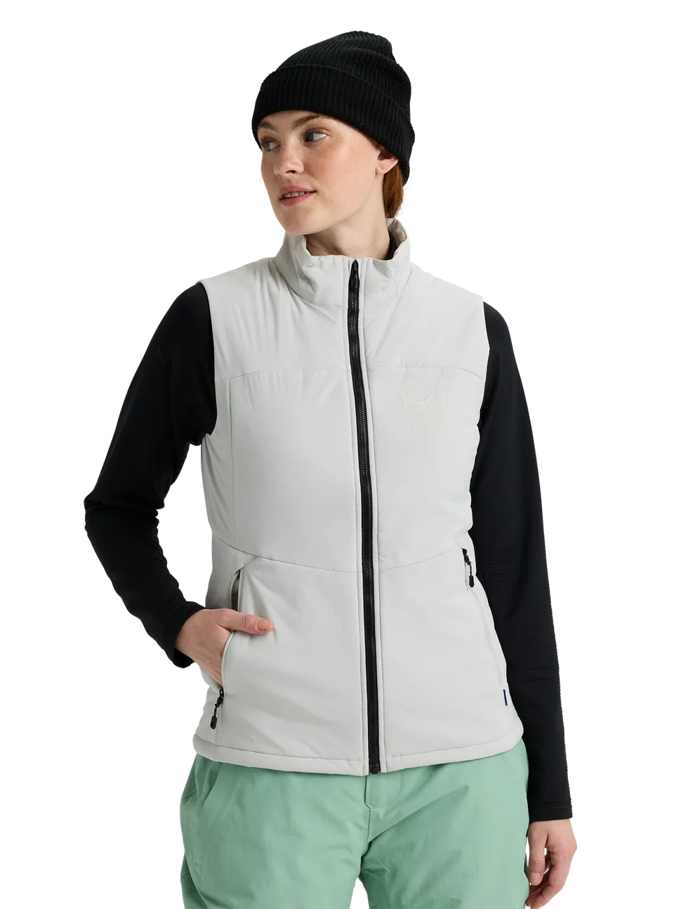 Burton [ak] Helium Stretch isolasjonsvest gray cloud lett