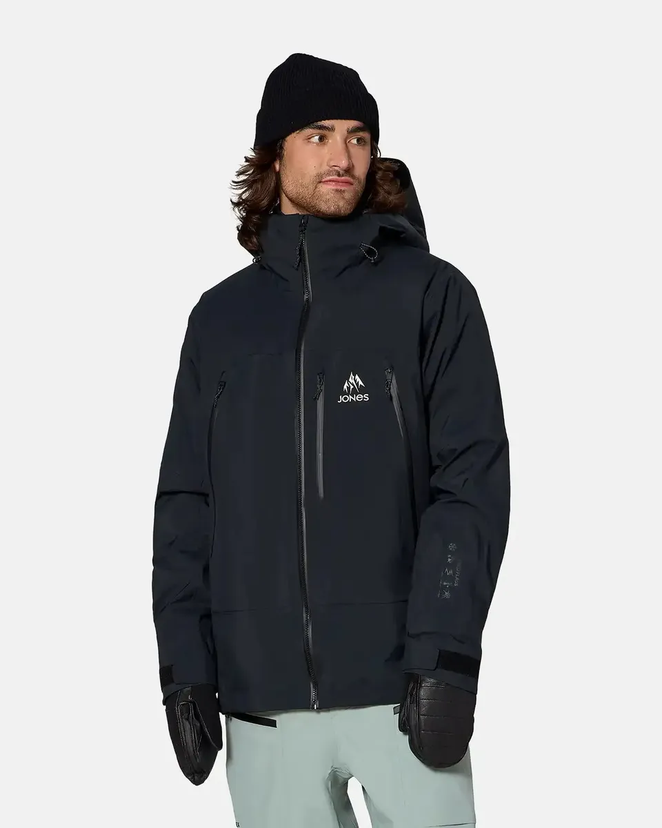 Jones Higher Gore-Tex 3L herrejakke stealth black 3-lags