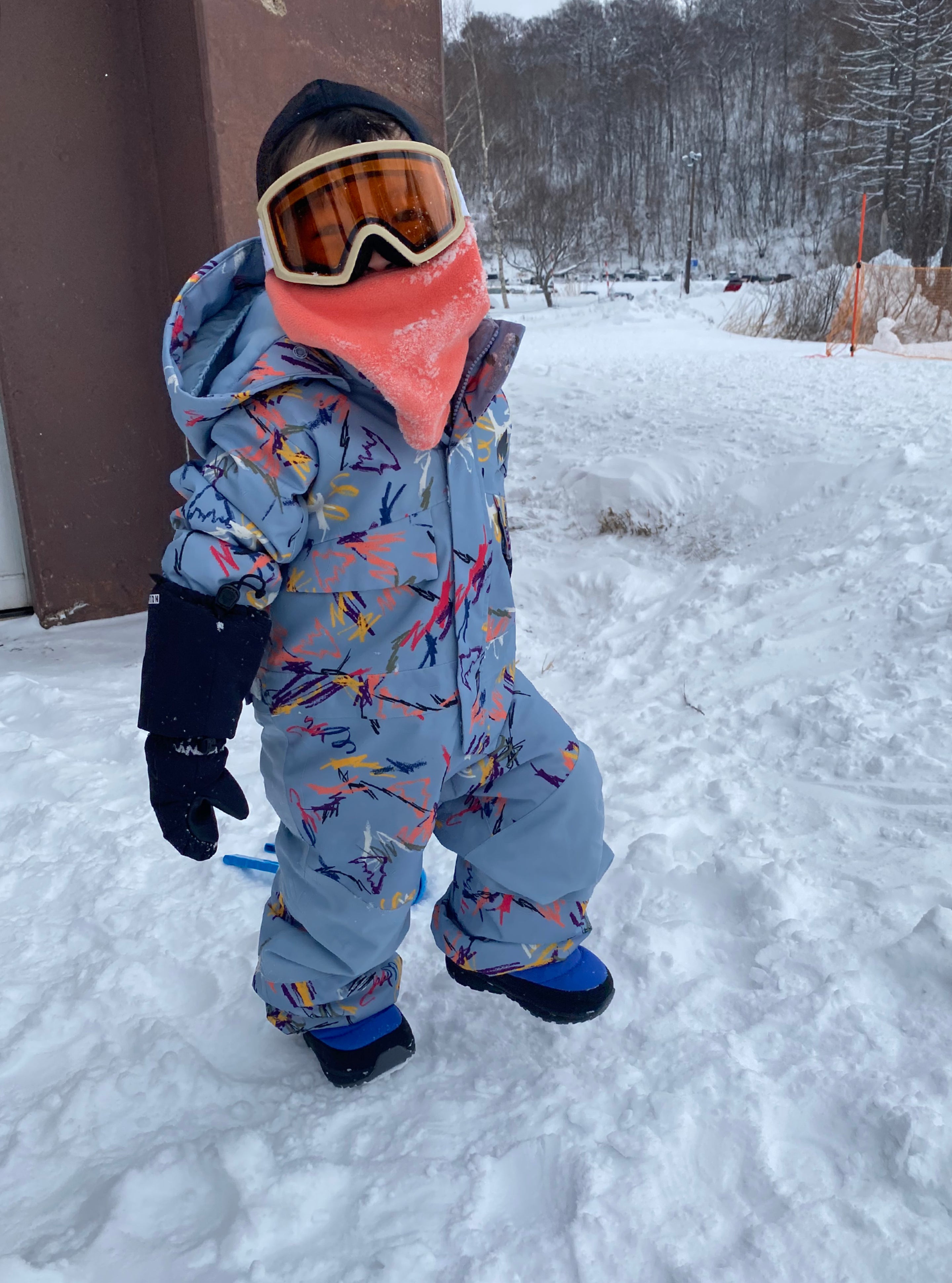 Burton Balaclava ansiktsmaske True Black barn vindtett