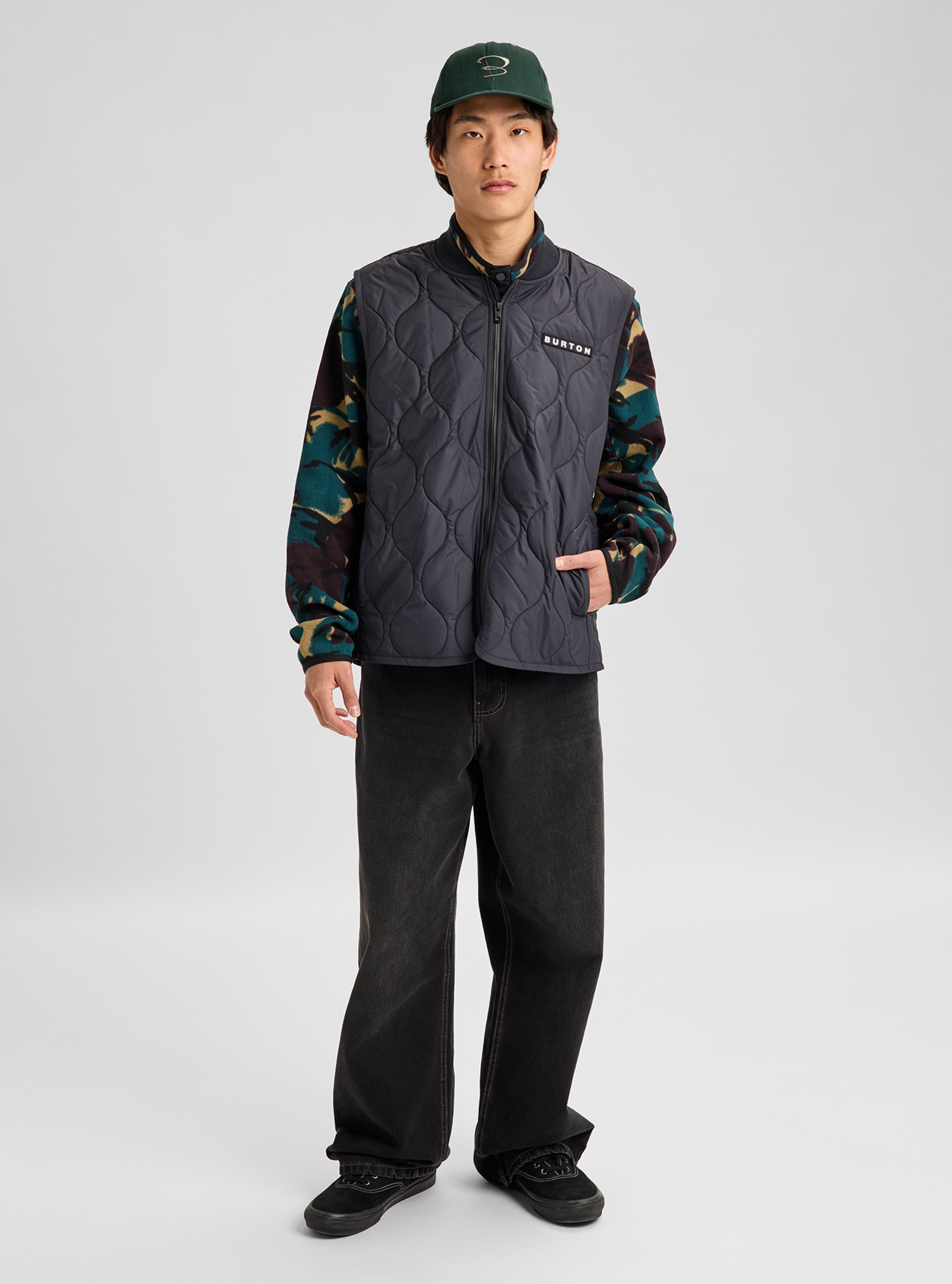 Burton Quilted Synthetic vest 100g True Black