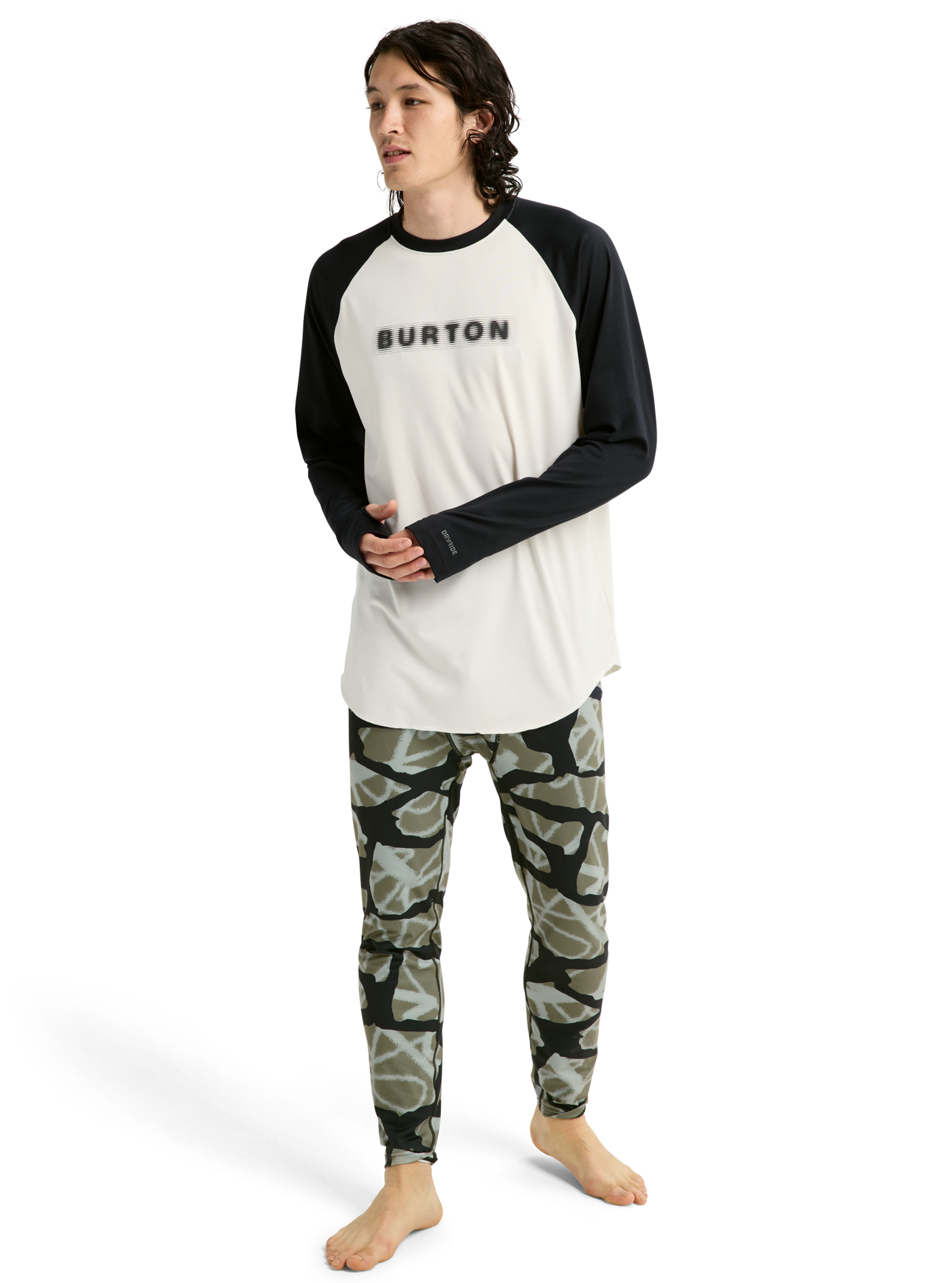 Burton Roadie Base Layer Tech T-skjorte Stout White