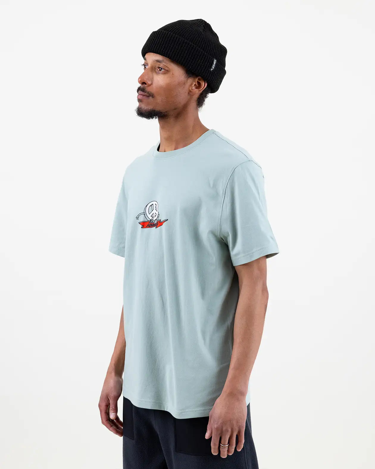 Jones Graphic Organic Cotton t-skjorte arctic blue økologisk