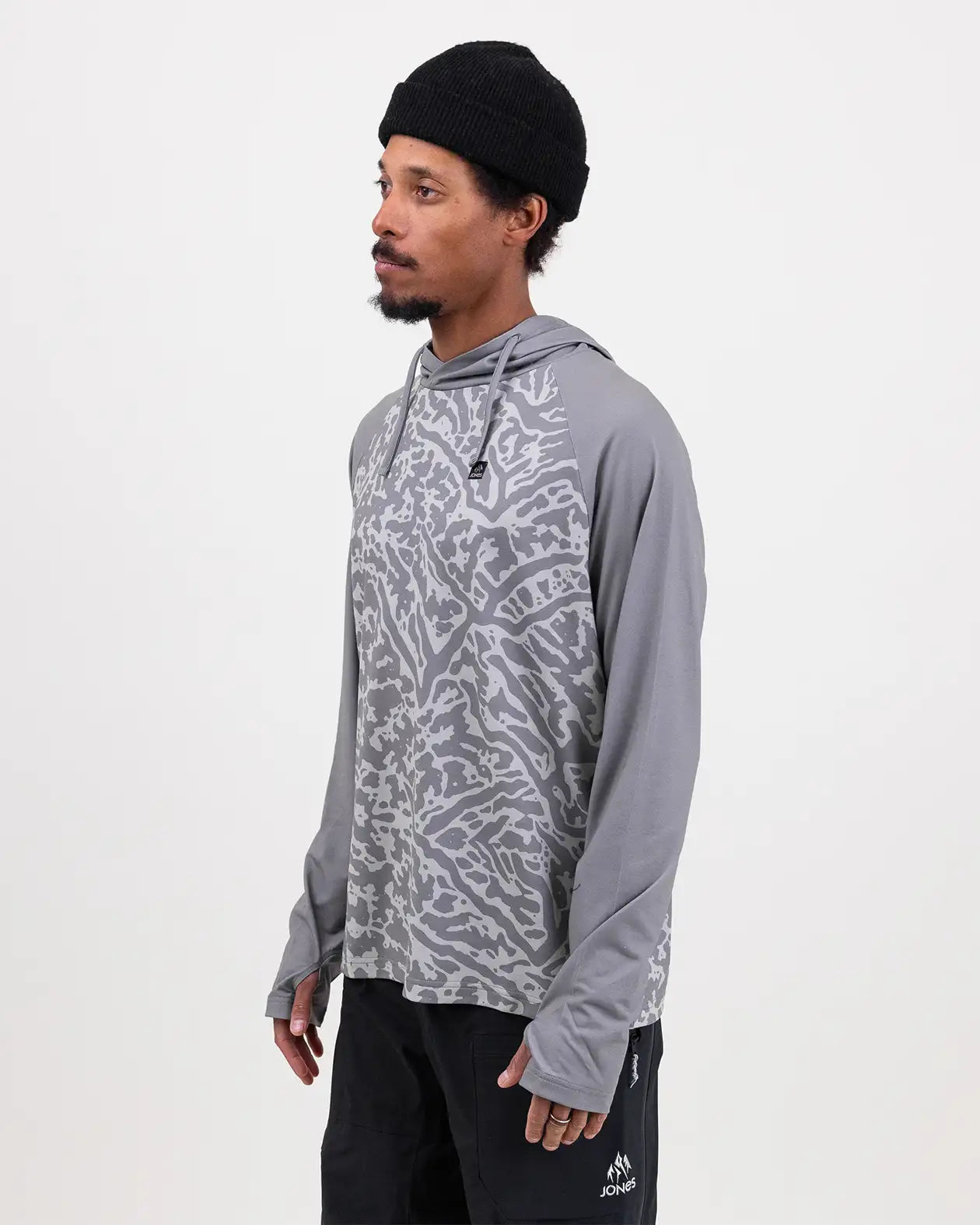 Jones Shastarama Recycled hoodie Moss Green lett base