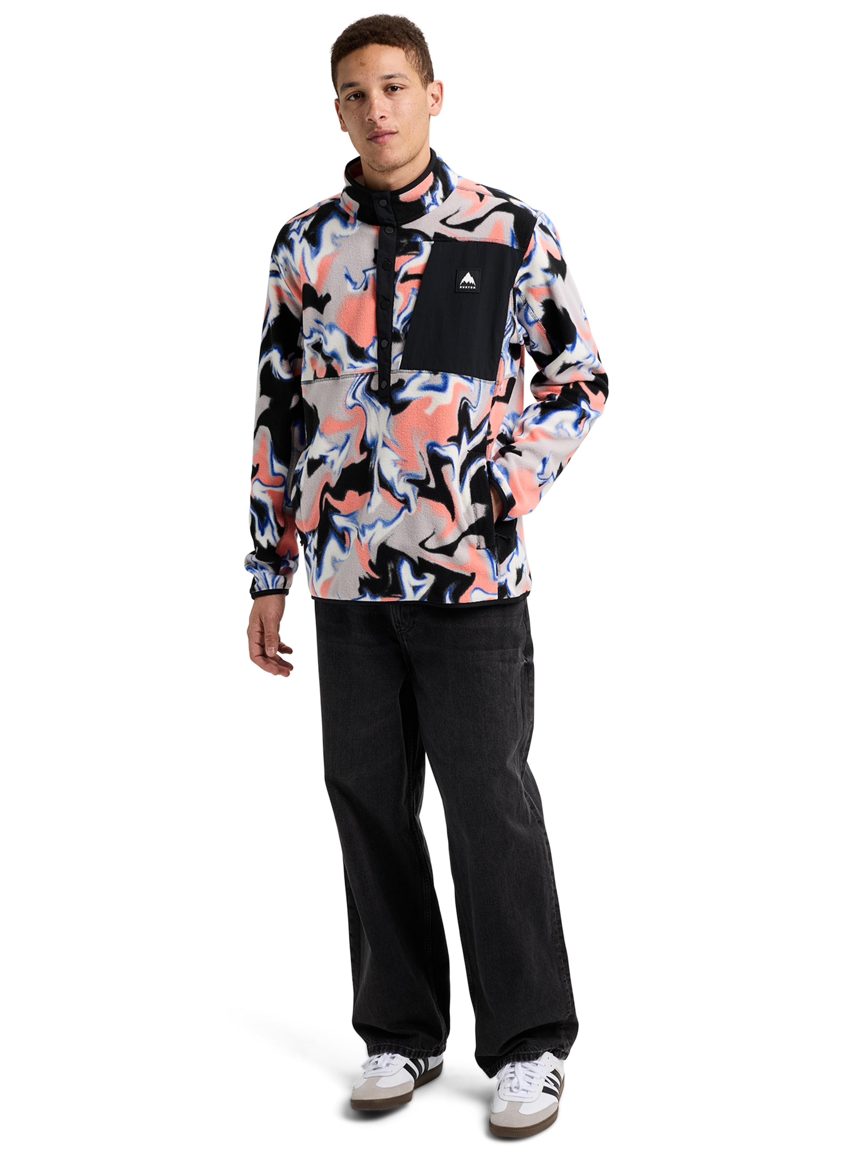 Burton Cinder Fleece Pullover fleecegenser Jake Blue herre