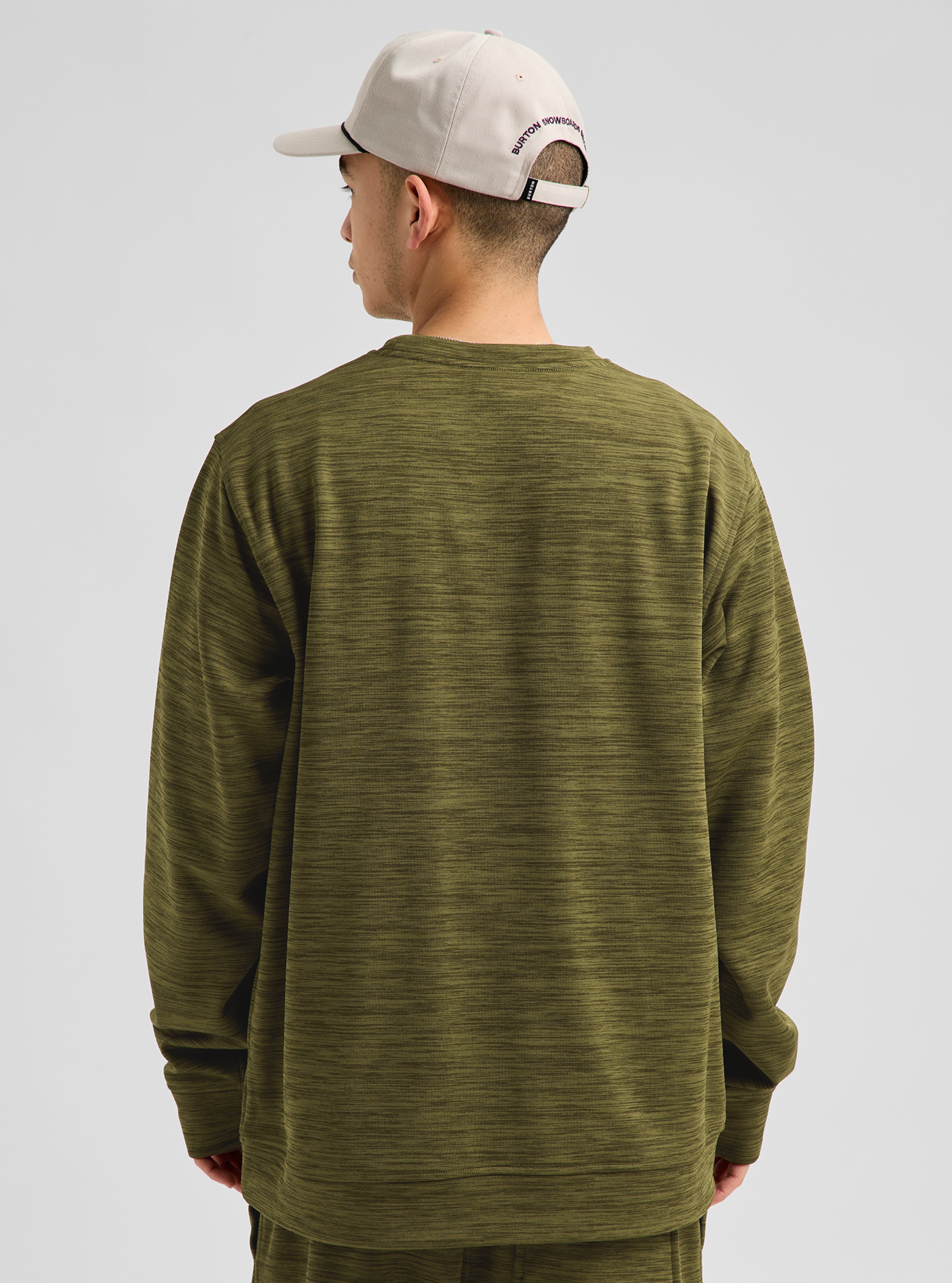 Burton Oak Pullover Crew genser geranium red fleece