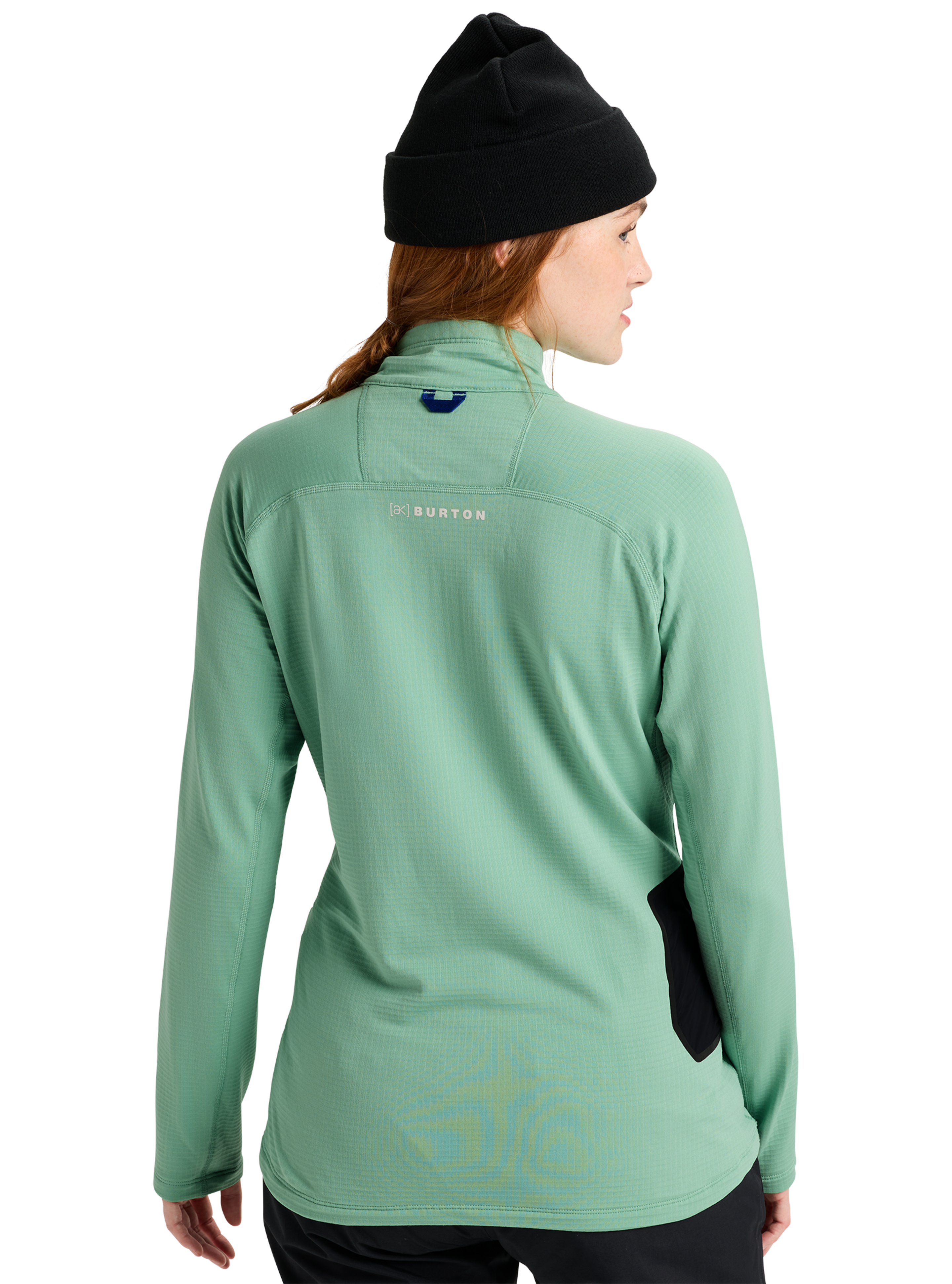 Burton [ak] Helium Grid fleecegenser dame blå quarter-zip