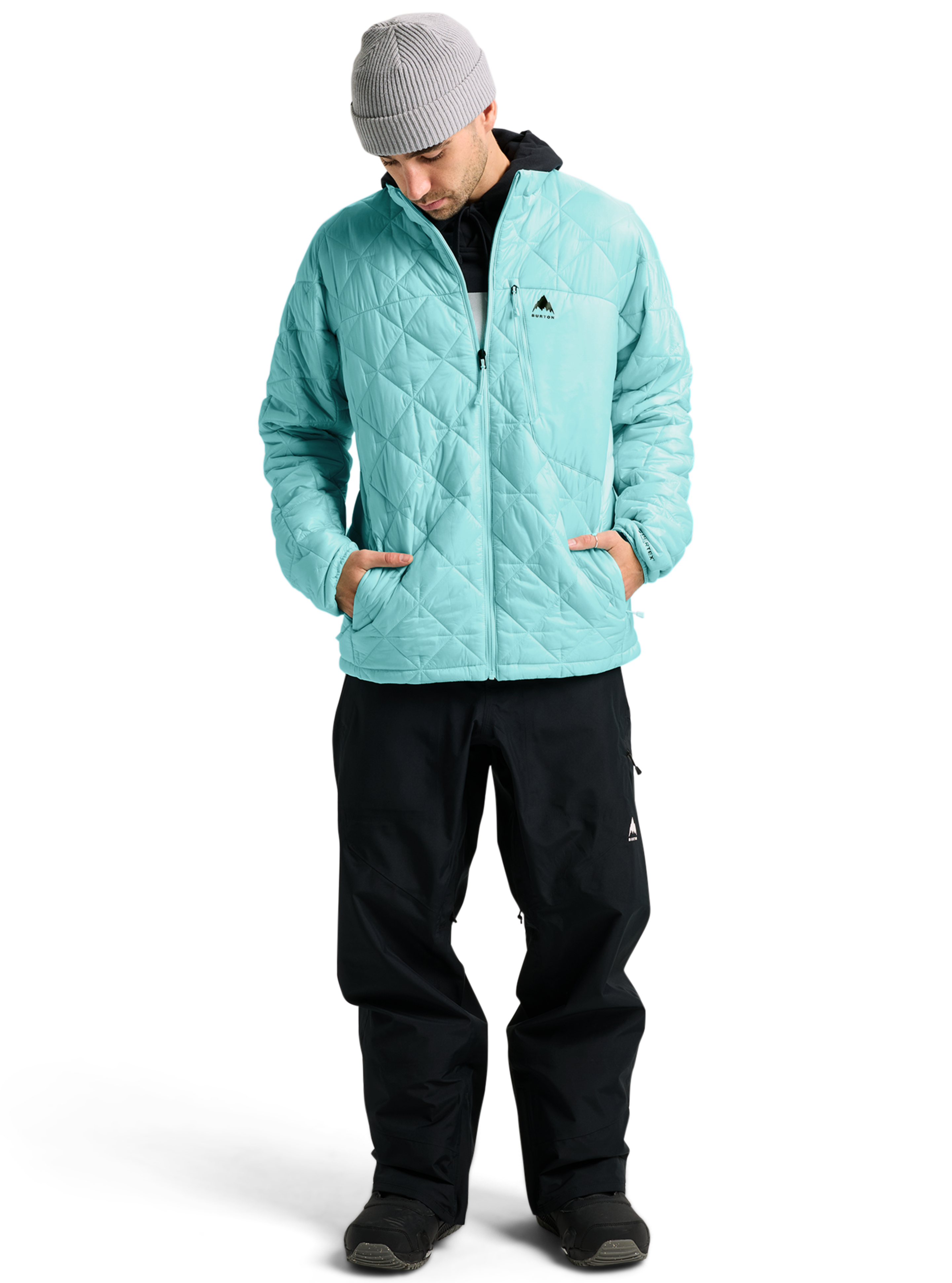 Burton Reserve pufferjakke light teal herre