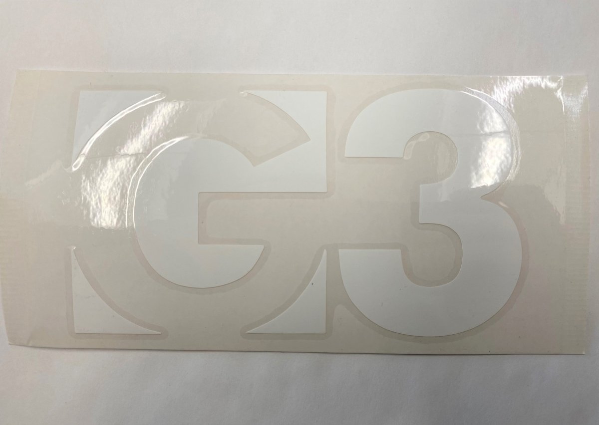 Genuine Guide Gear G3 klistremerke vinyl svart large
