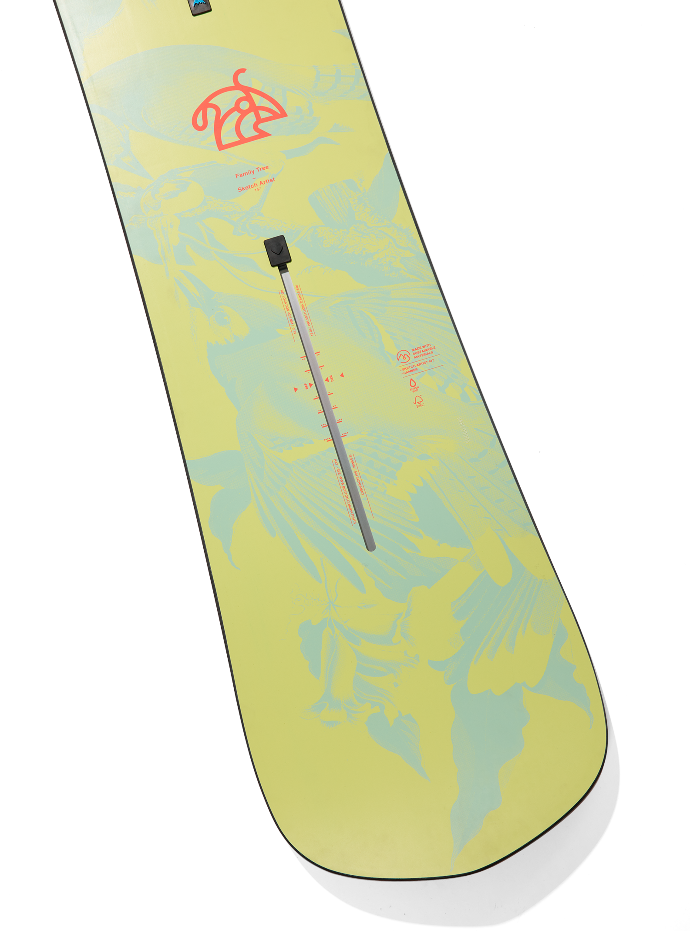 Burton Family Tree Sketch Artist Camber snøbrett 155 Graphic freestyle