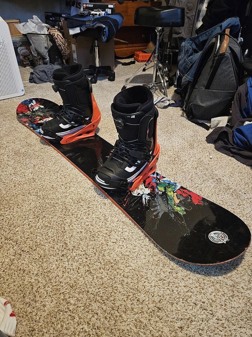 Burton Freestyle snowboardbinding svart myk flex