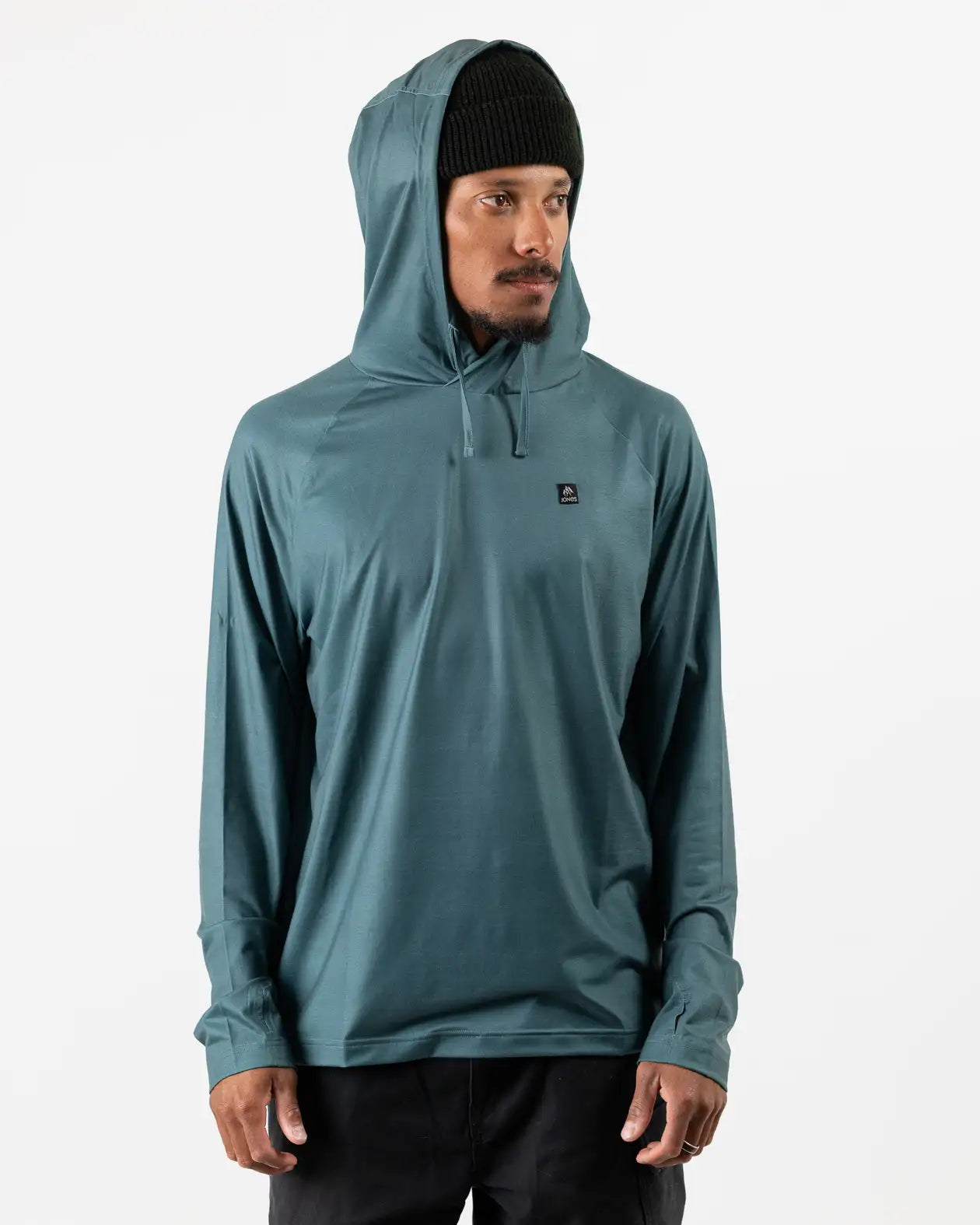 Jones Shastarama Recycled hoodie Moss Green lett base
