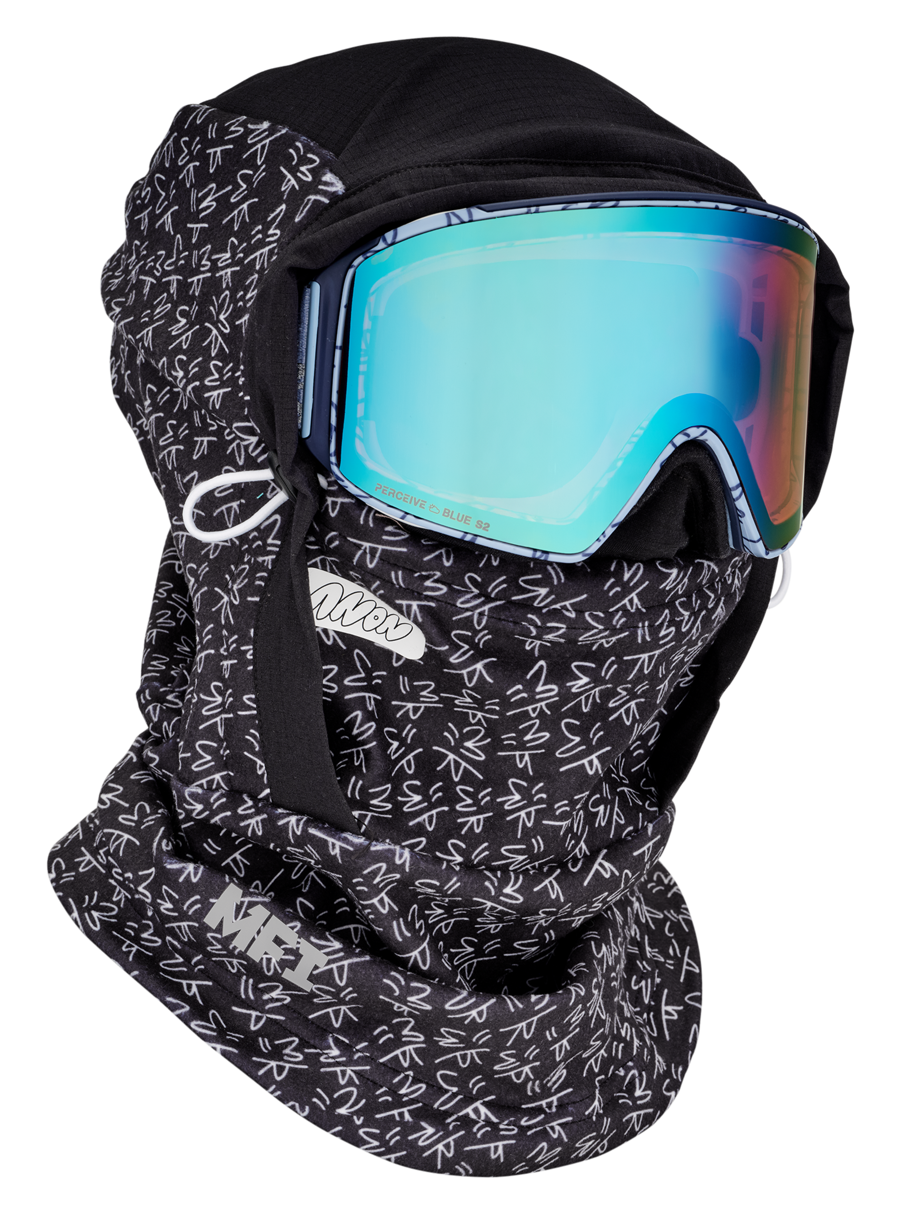 Burton Anon MFI Fleece hjelmhette svart magnet