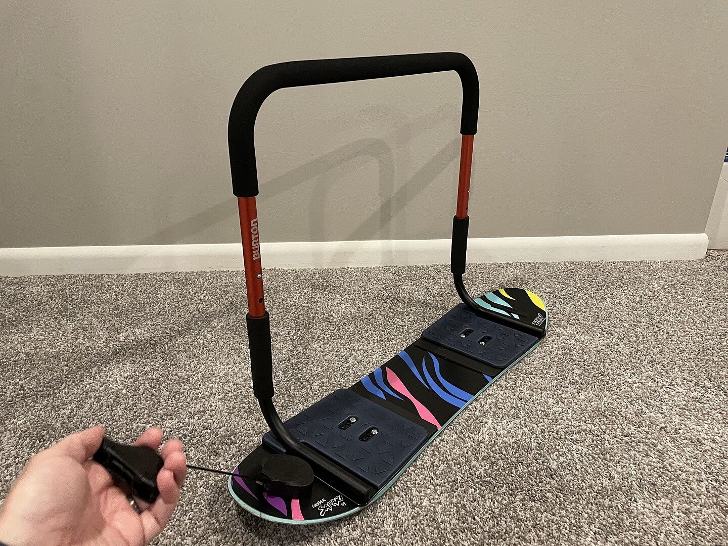 Burton Riglet Board Reel trekksnor svart OS til barn