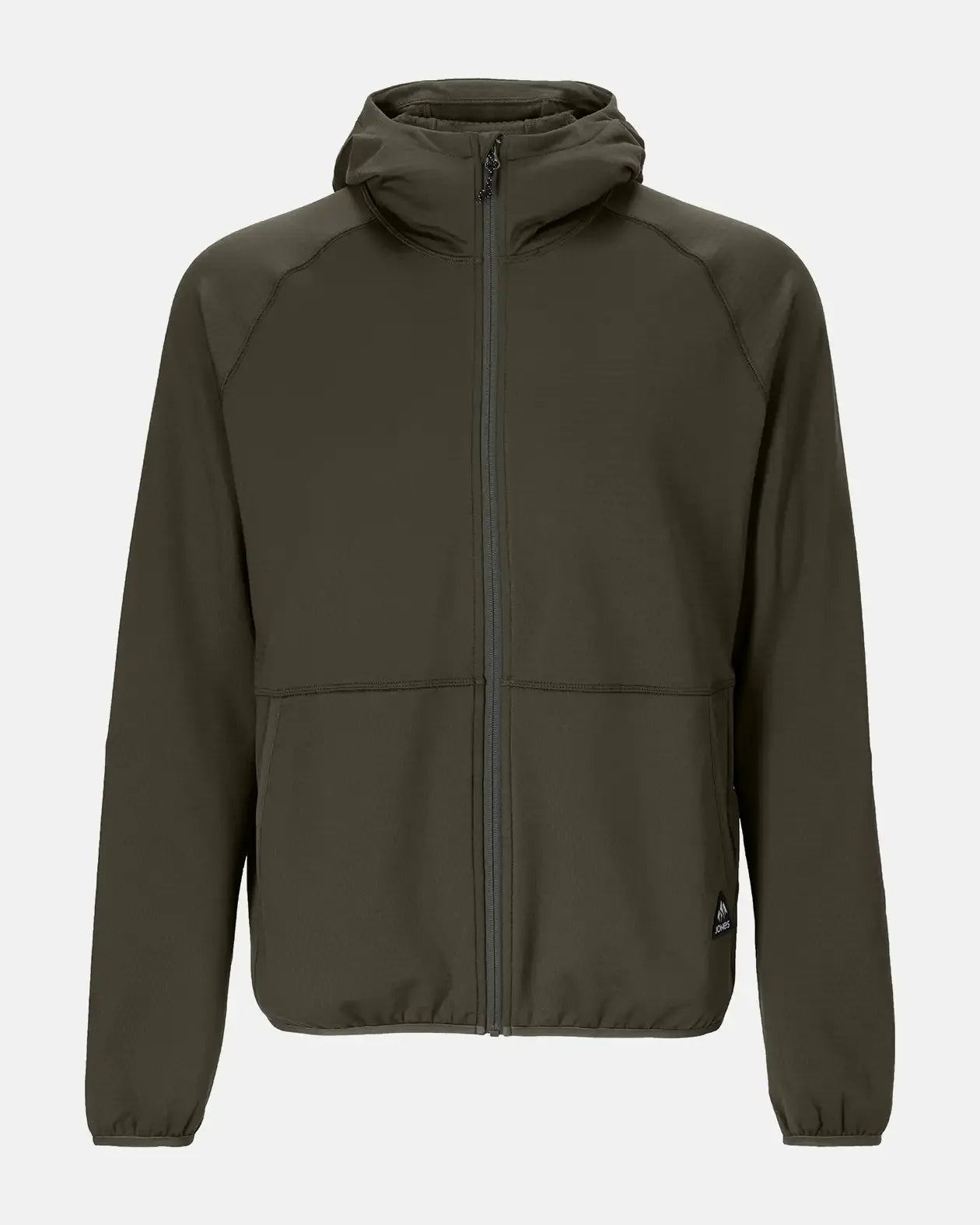 Jones Flagship Grid Fleece Hooded Jacket fleecejakke glacier gray resirkulert