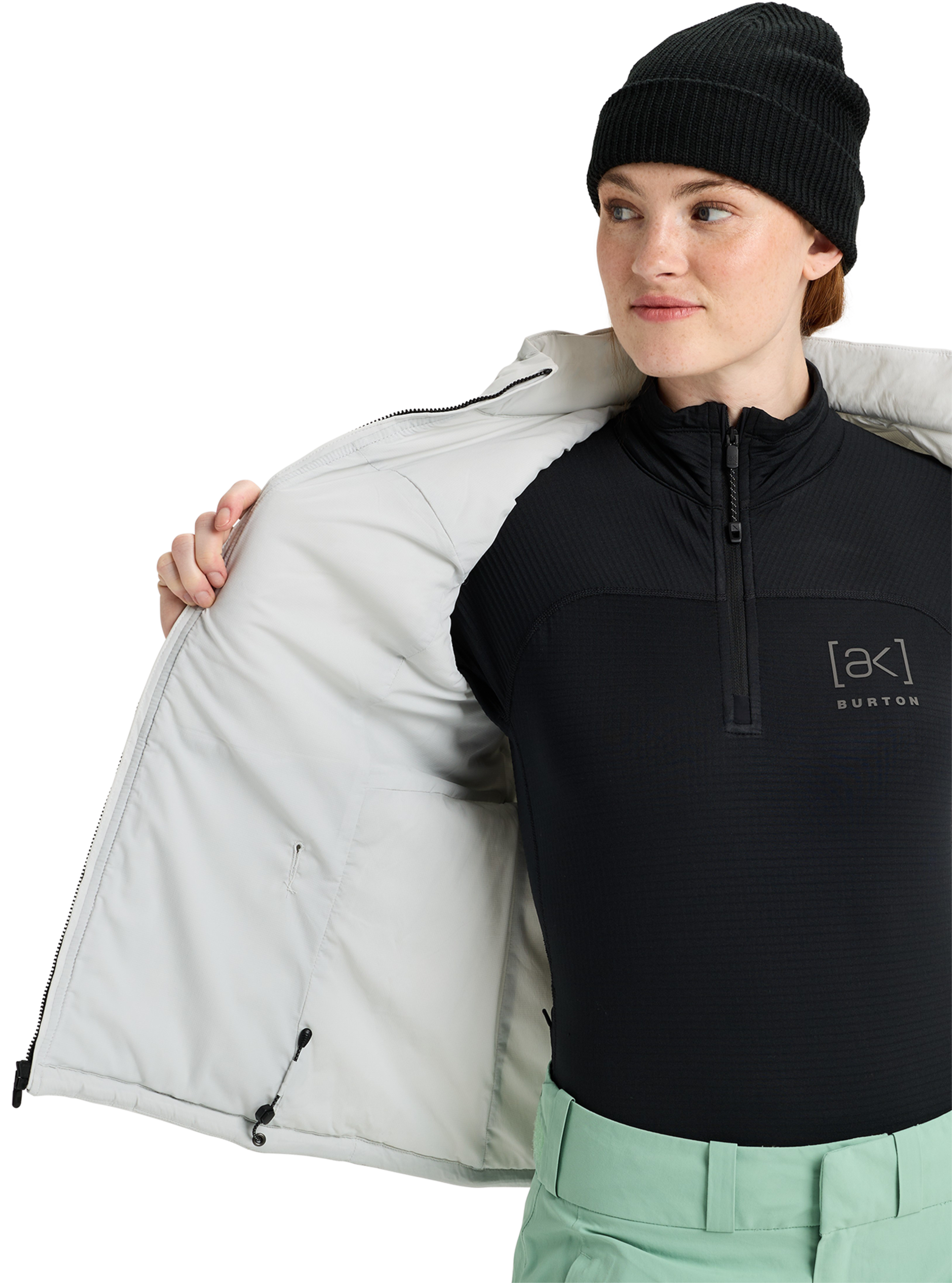 Burton [ak] Helium Stretch isolasjonsvest gray cloud lett