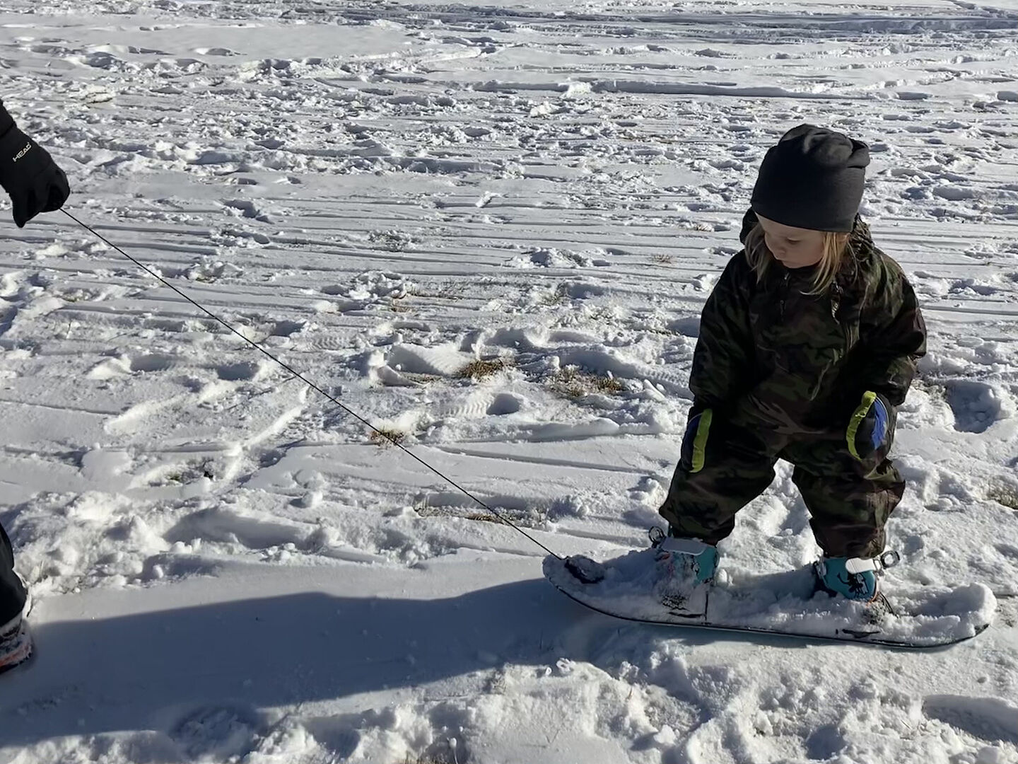 Burton Riglet Board Reel trekksnor svart OS til barn