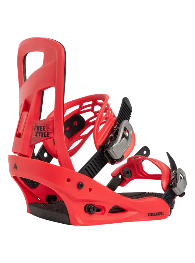 Burton Freestyle snowboardbinding svart myk flex